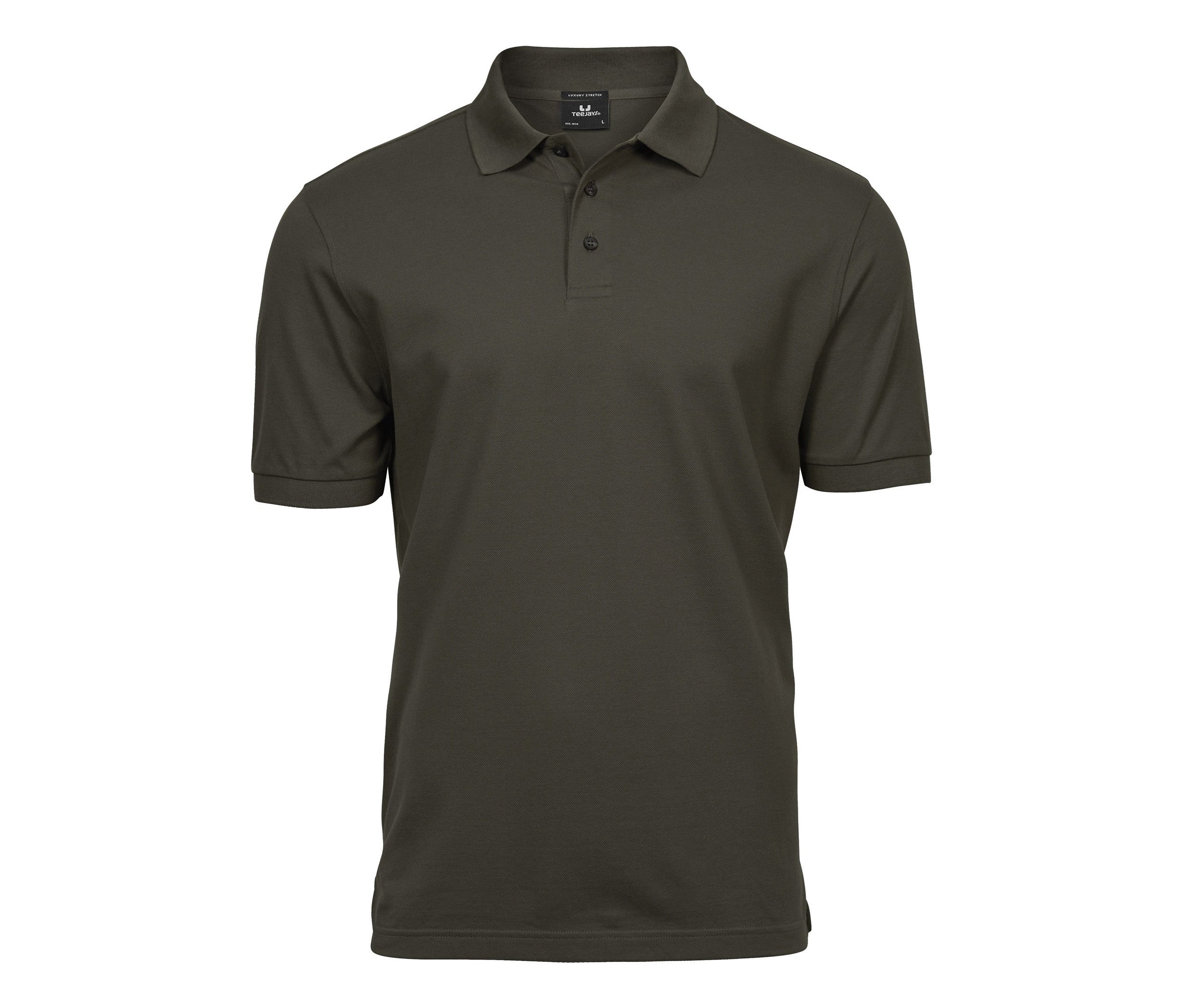 Polo Stretch Homme - Dark Olive