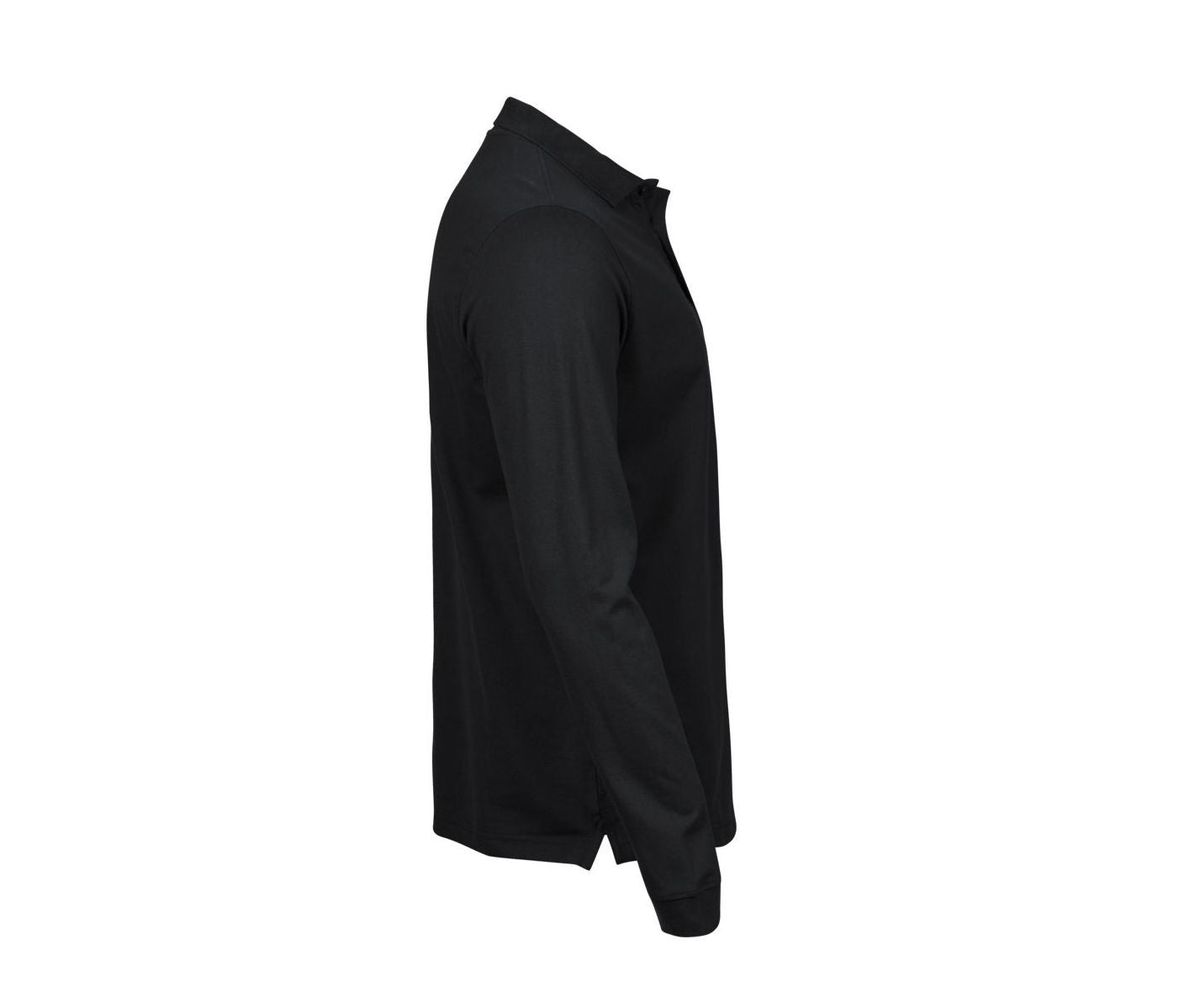 Polo Stretch Manches Longues Homme - Black