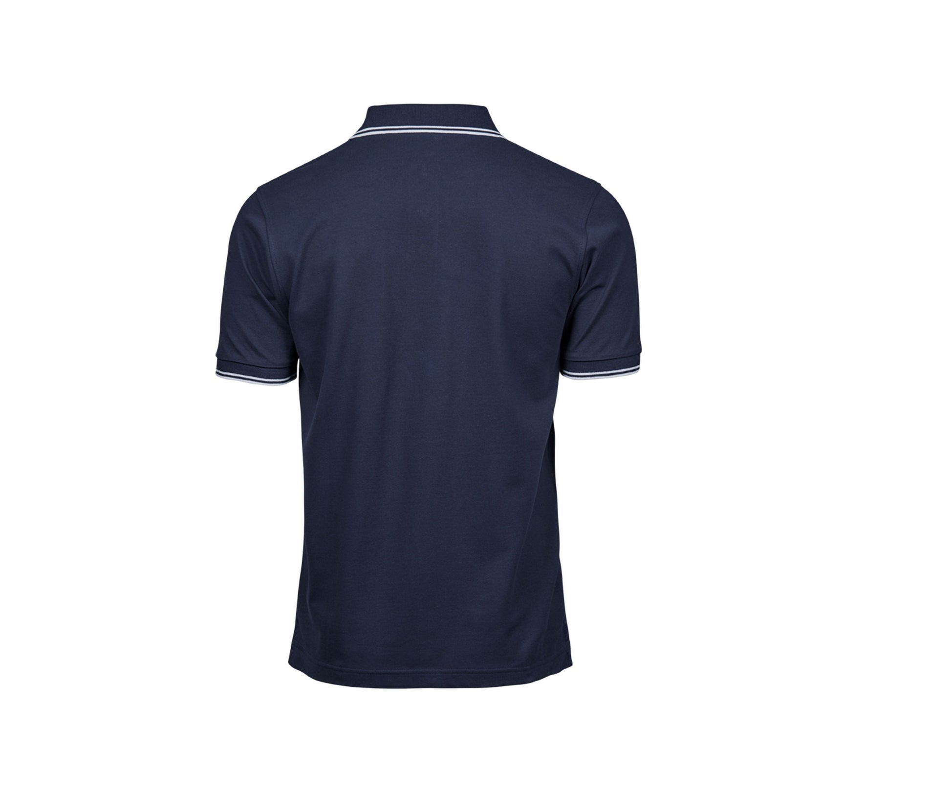 Polo Homme Col et Manches Contrastés - Navy/white