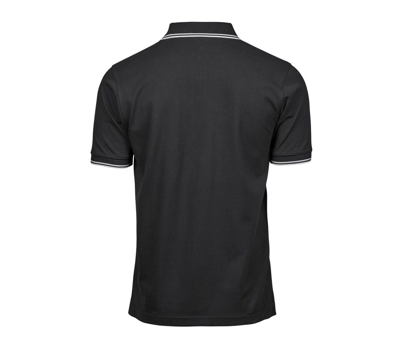 Polo Homme Col et Manches Contrastés - Black/white