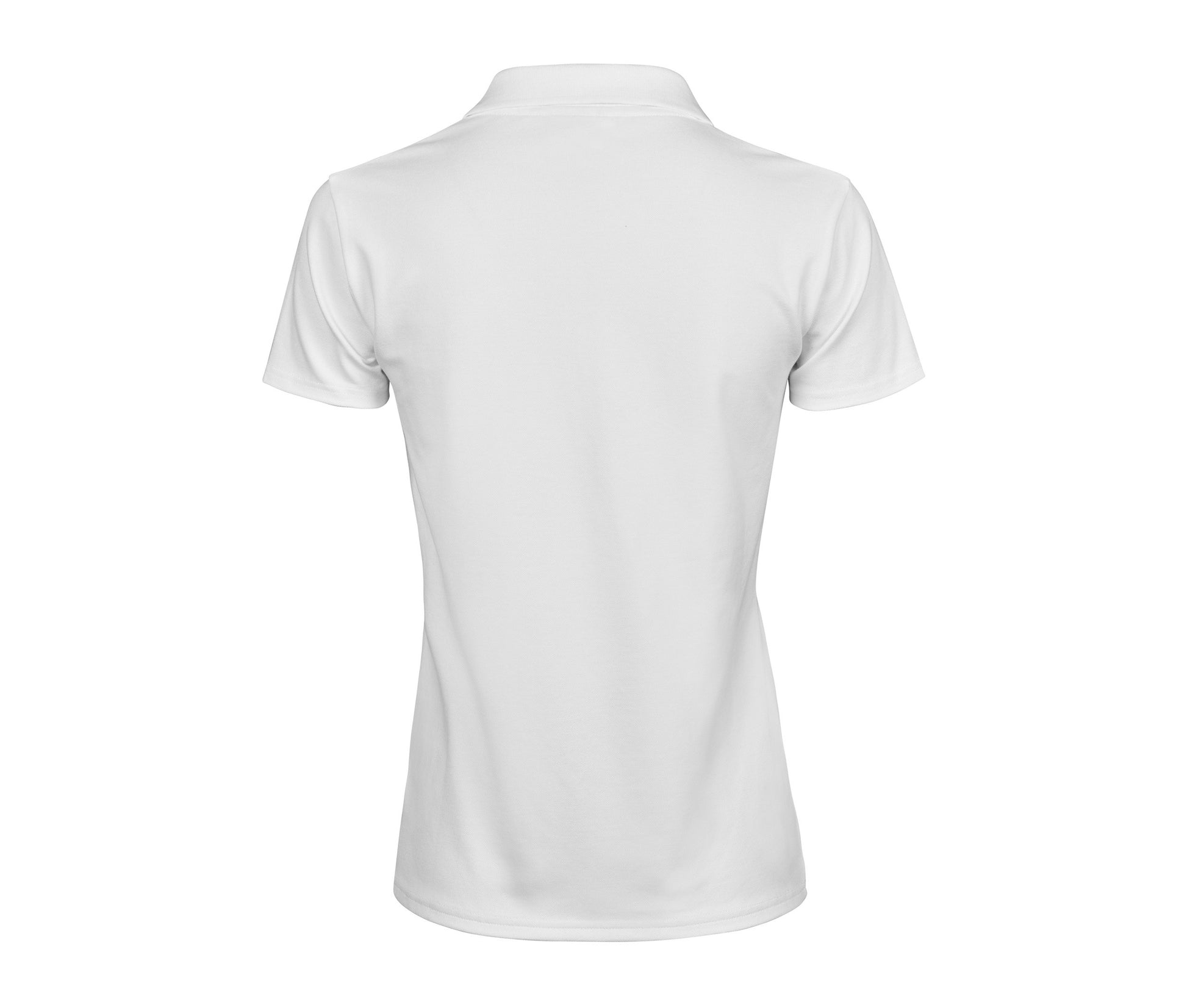 Polo Stretch Col V Femme Bio - White