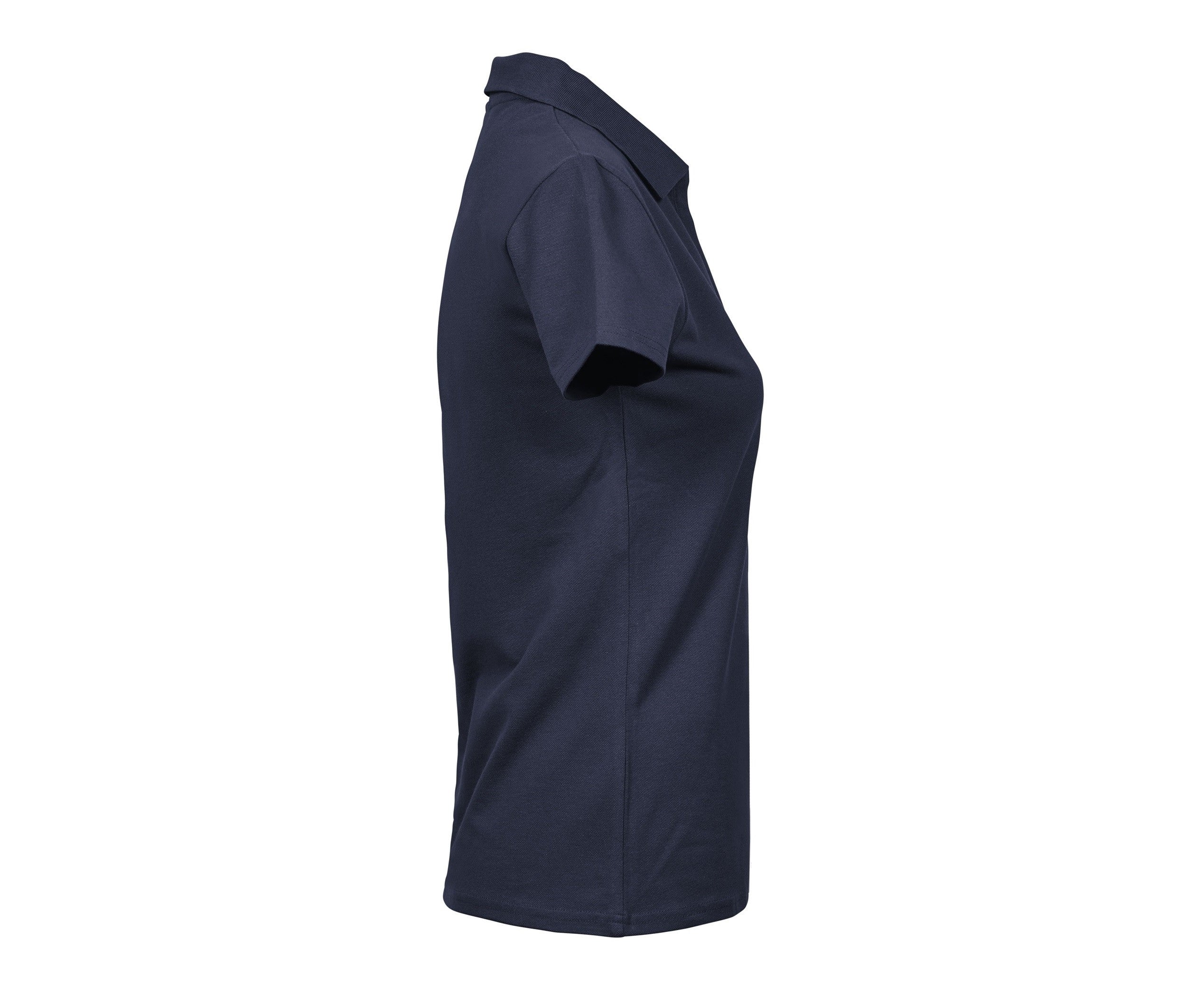 Polo Stretch Col V Femme Bio - Navy