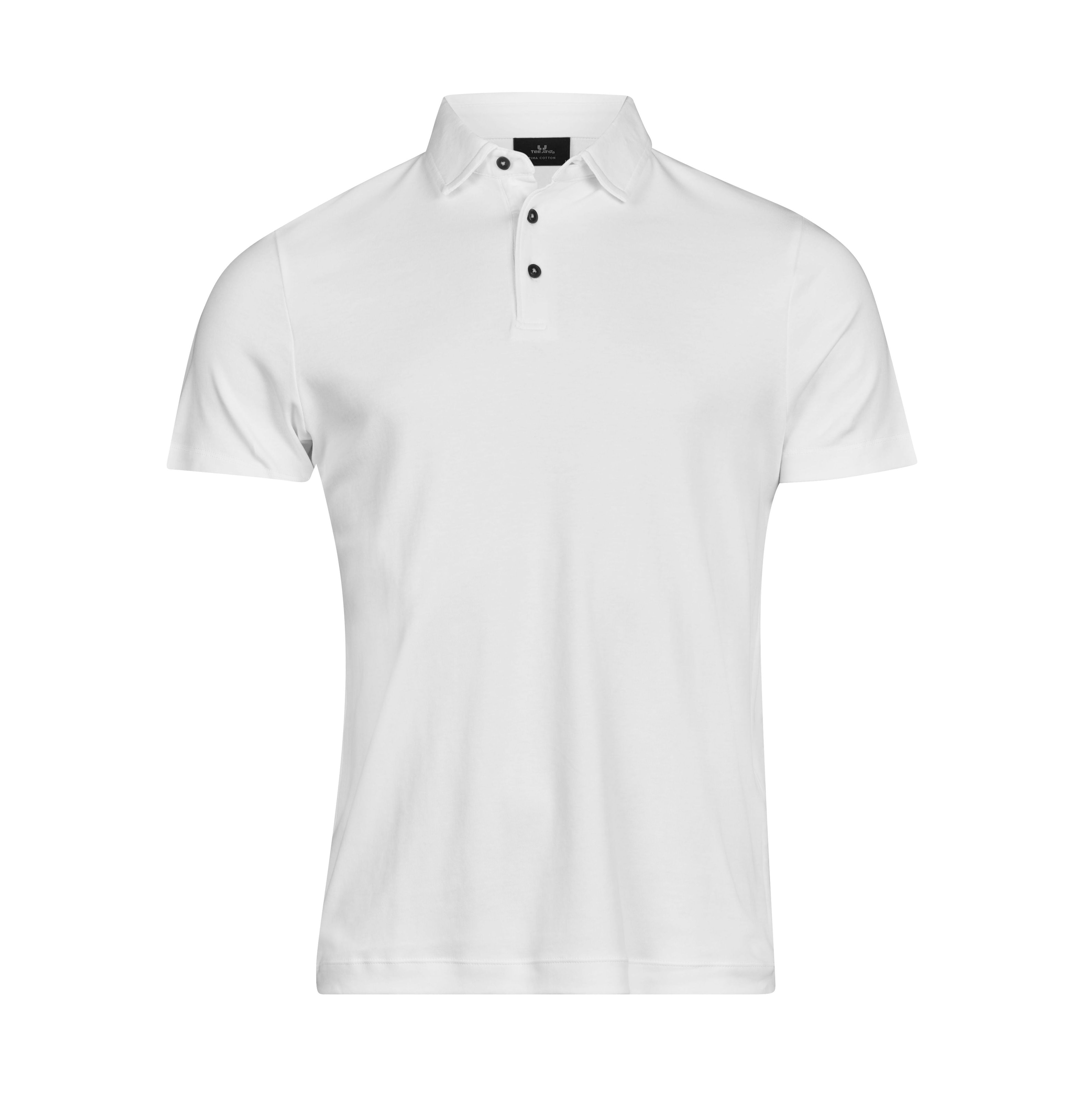 Polo Coton Pima Homme - White