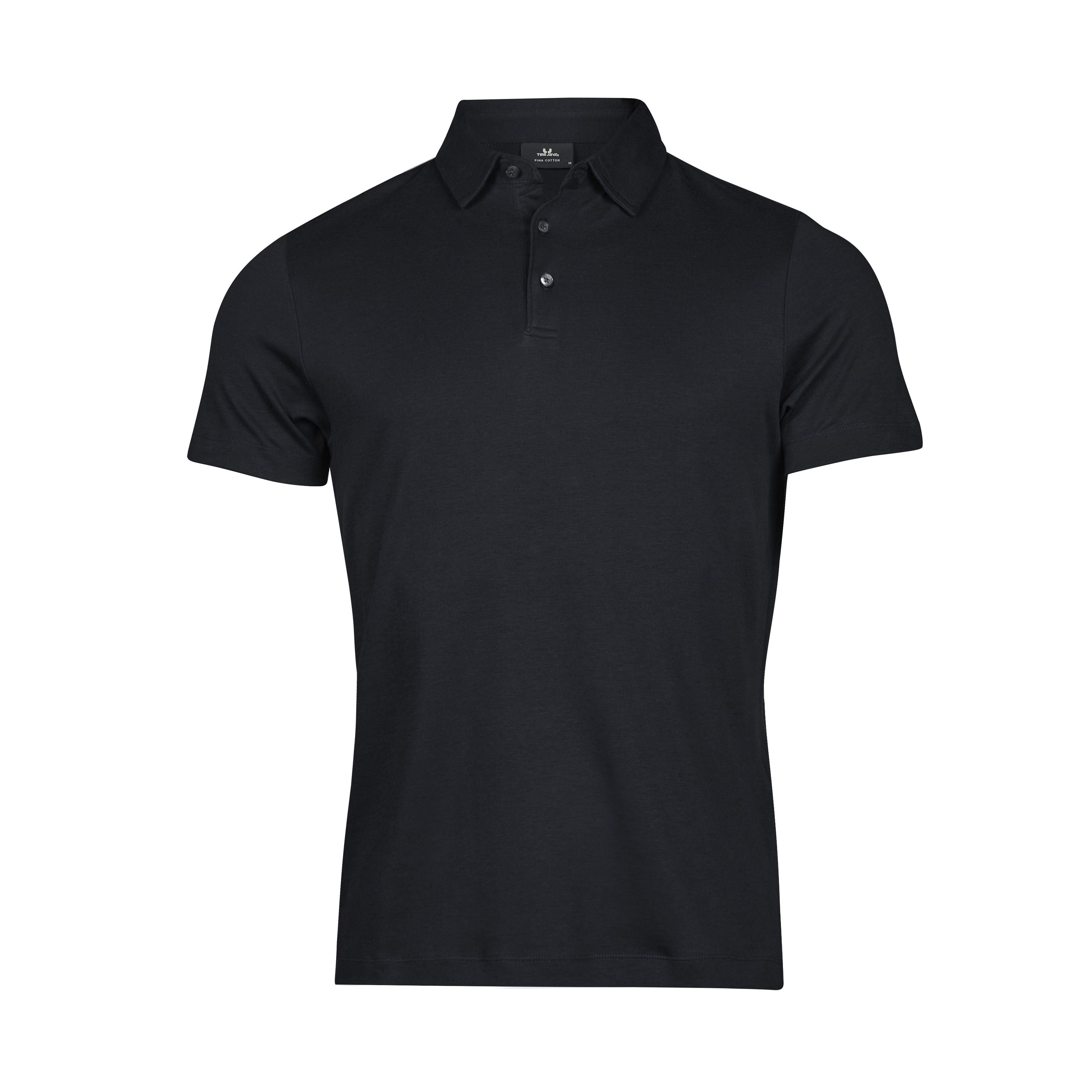 Polo Coton Pima Homme - Black