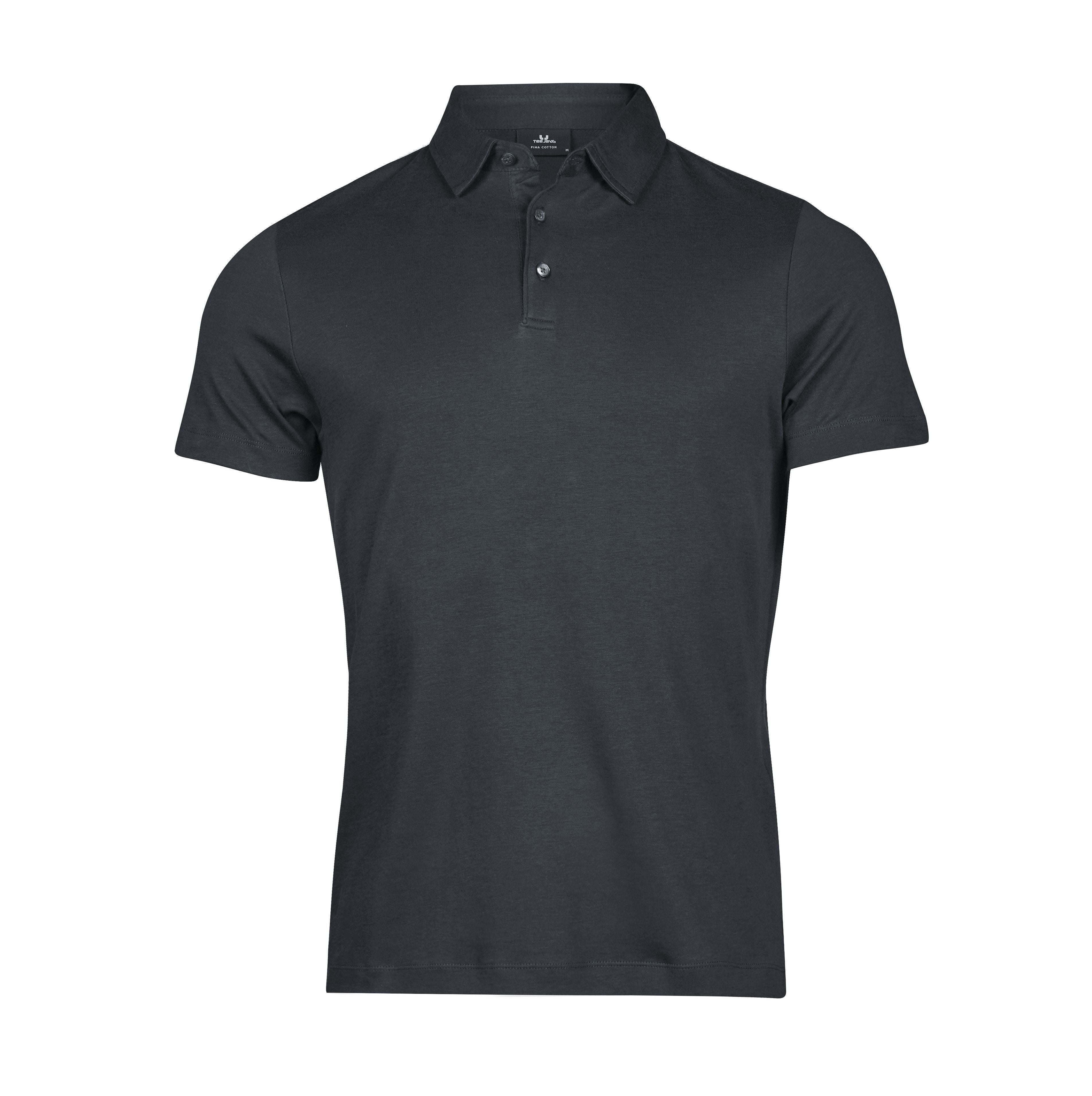 Polo Coton Pima Homme - Dark Grey