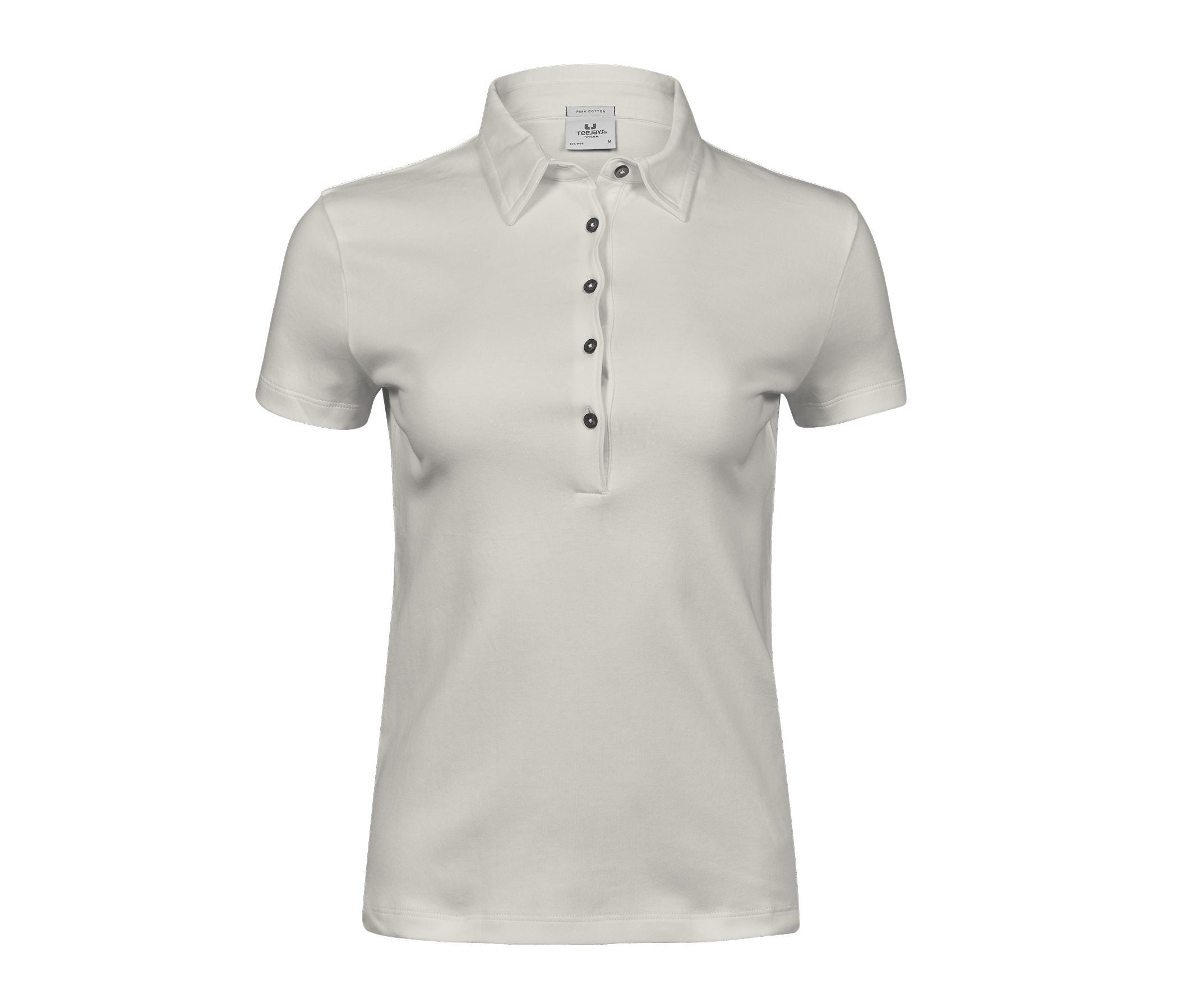Polo Coton Pima Femme - Cement
