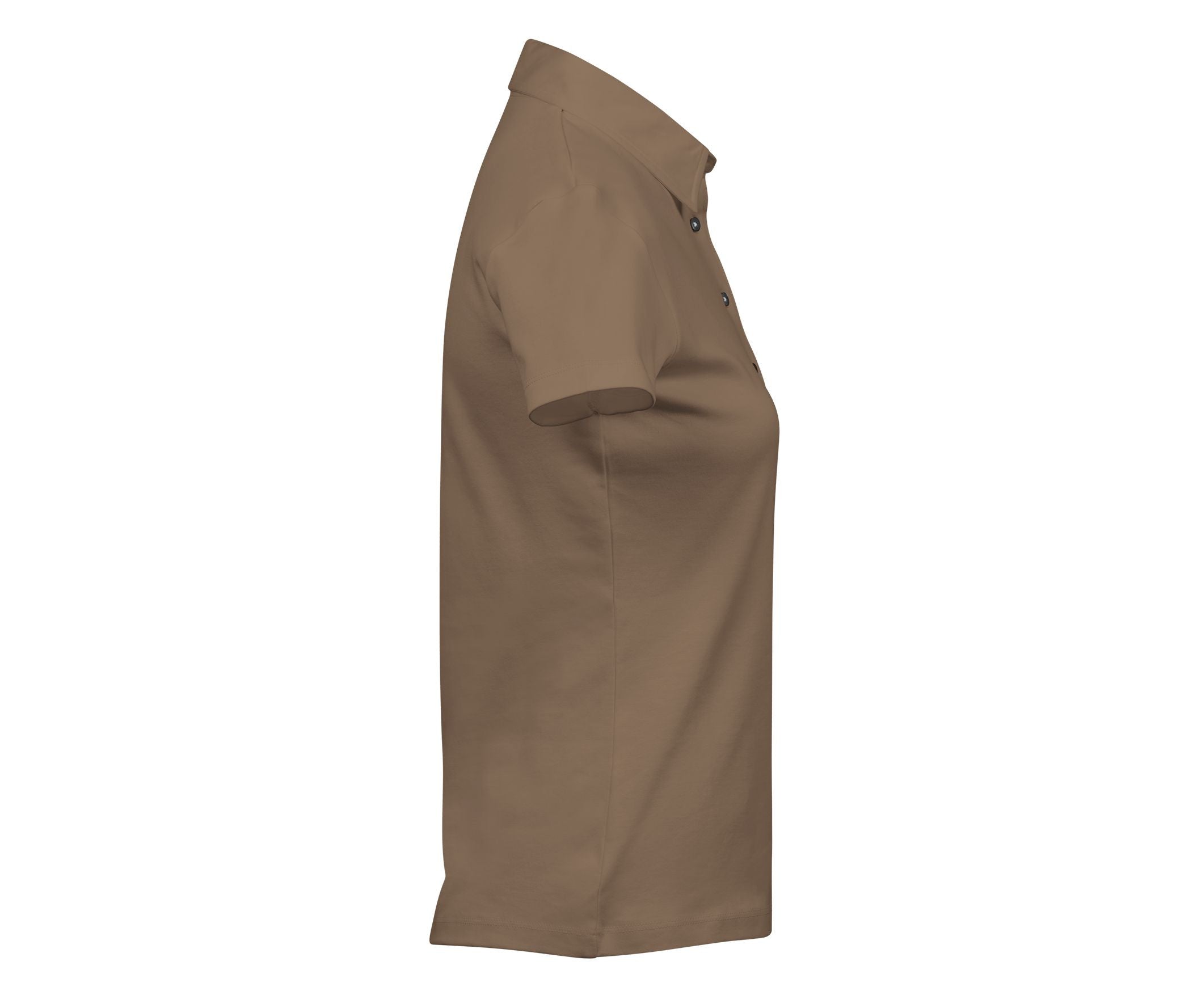 Polo Coton Pima Femme - Wood