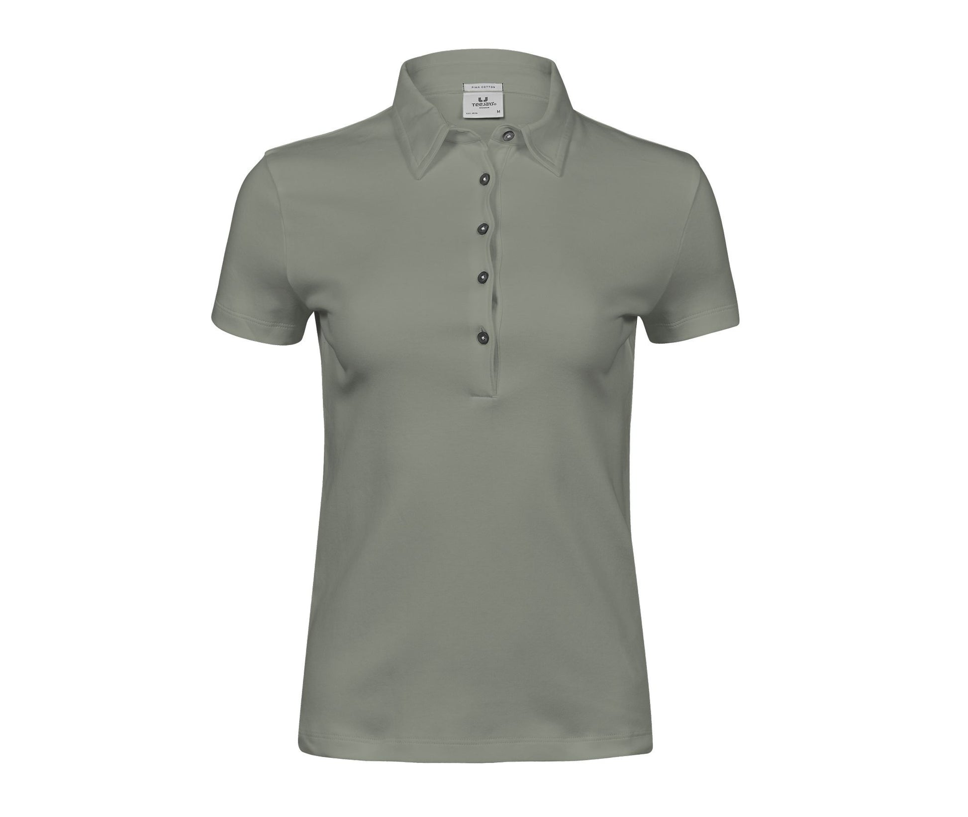 Polo Coton Pima Femme - Sage
