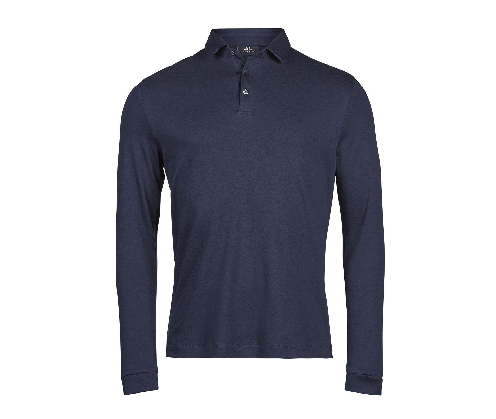 Polo Manches Longues en Coton Pima - Navy