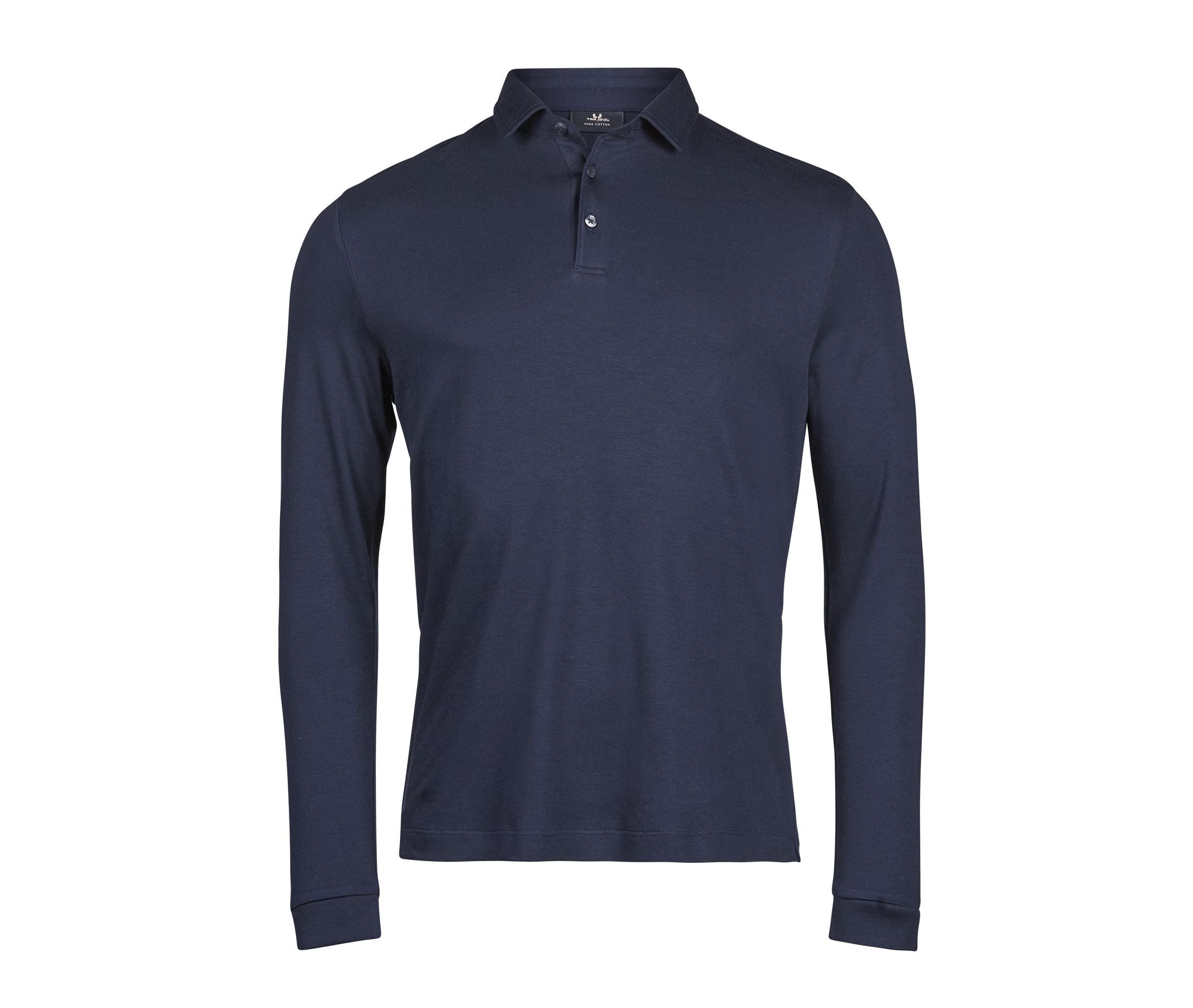 Polo Manches Longues en Coton Pima - Navy