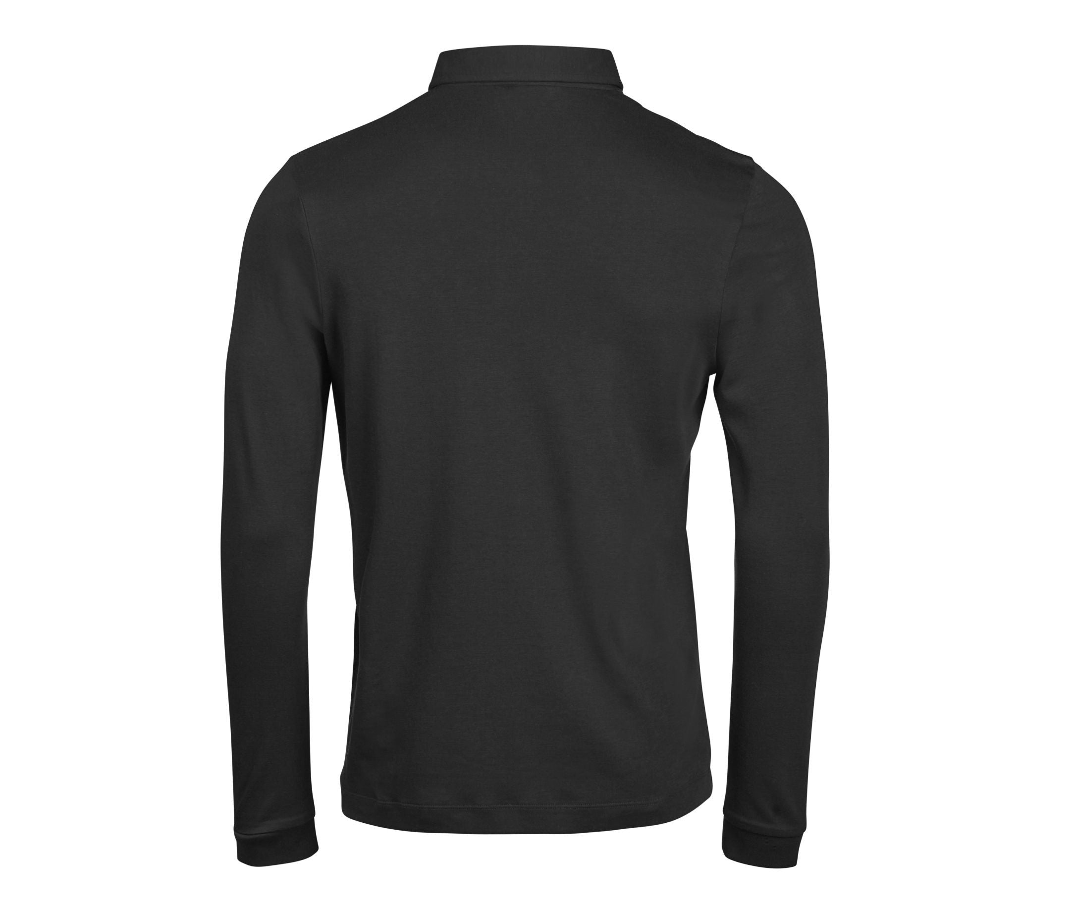 Polo Manches Longues en Coton Pima - Black