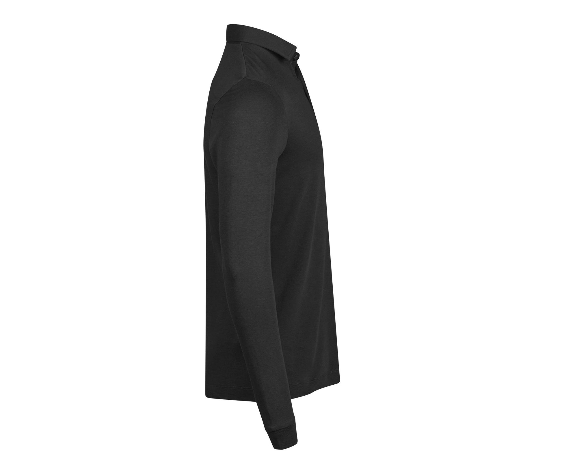 Polo Manches Longues en Coton Pima - Black