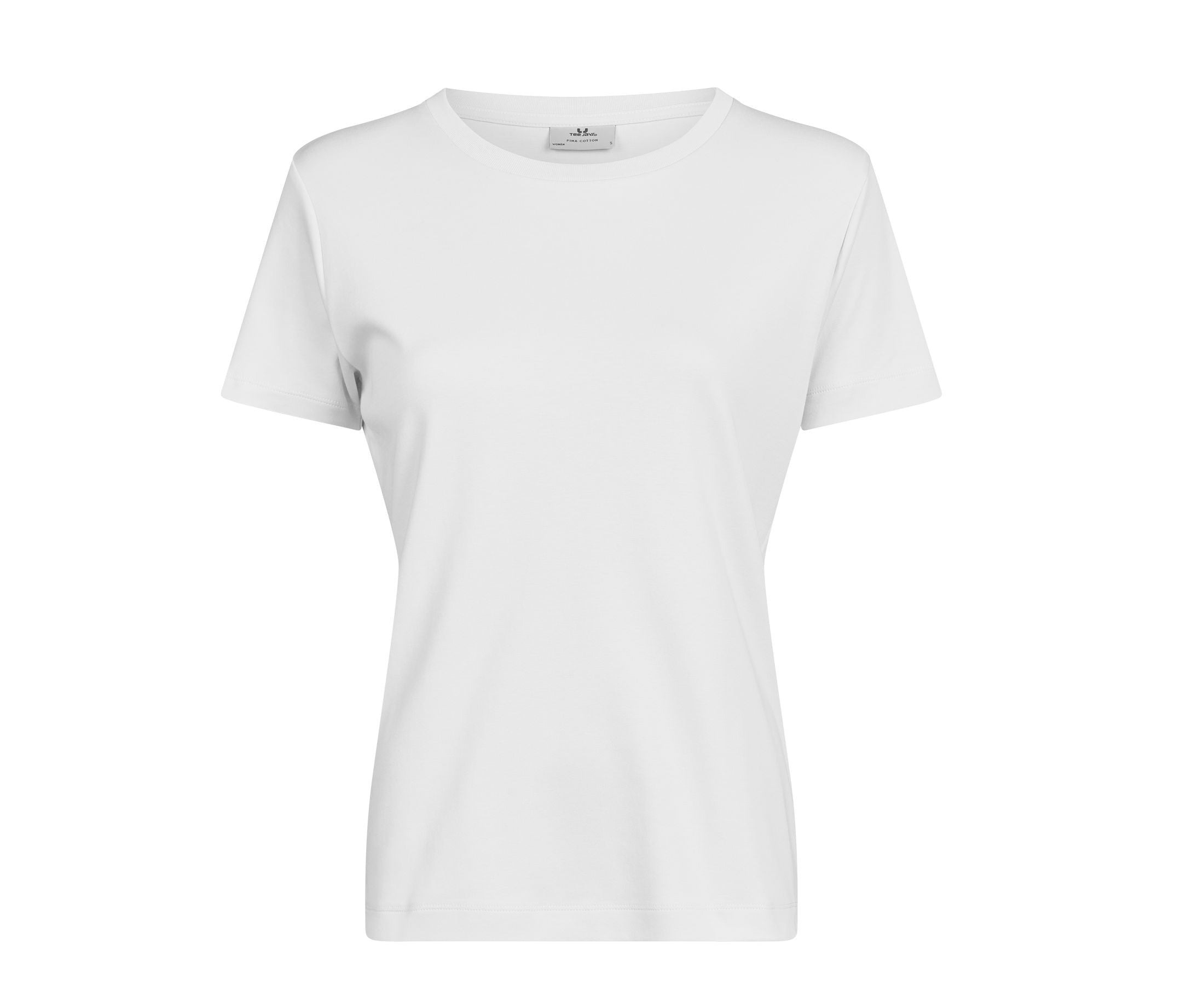 Tee-Shirt Femme en Coton Pima - White