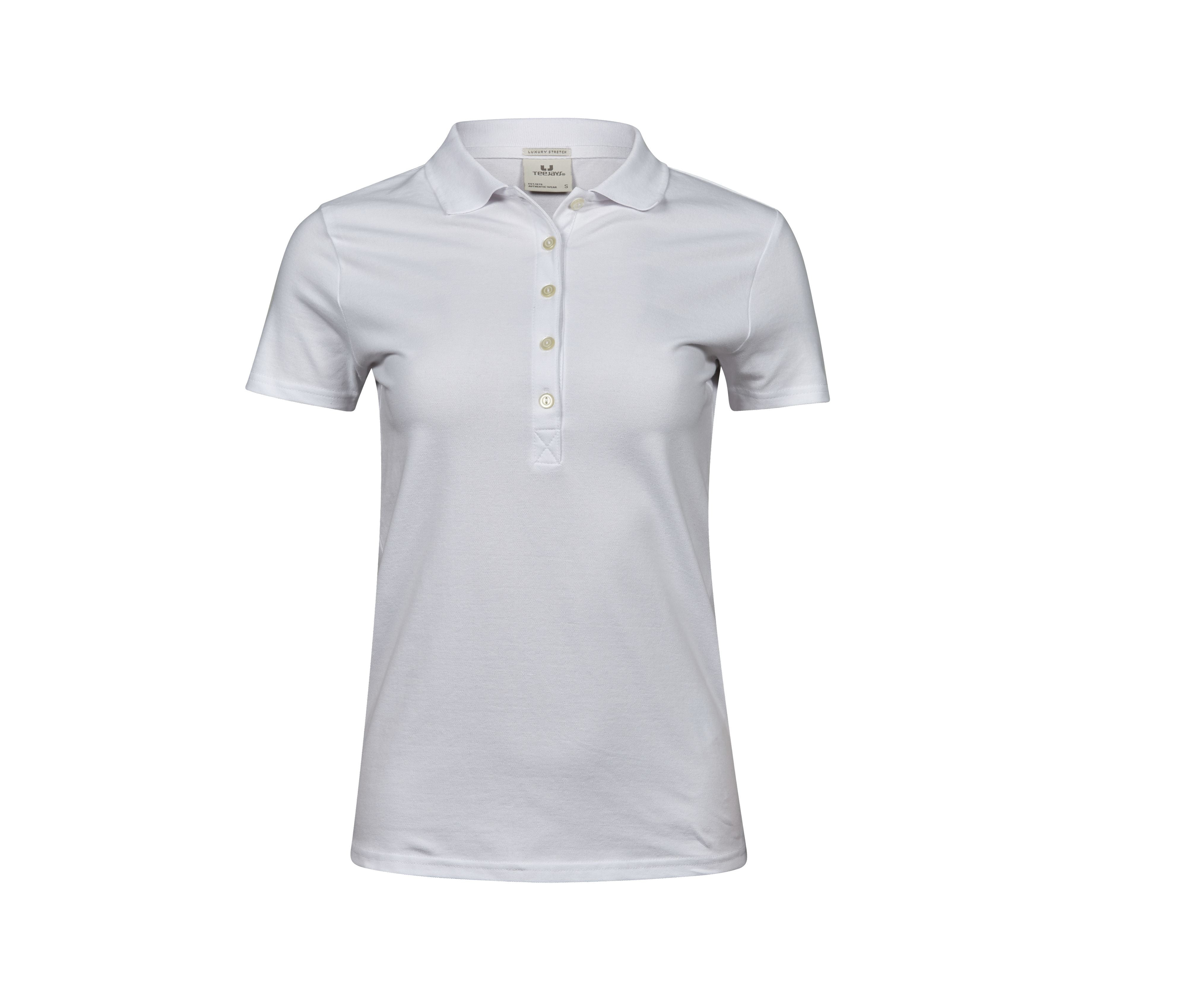 Polo Stretch Femme - White