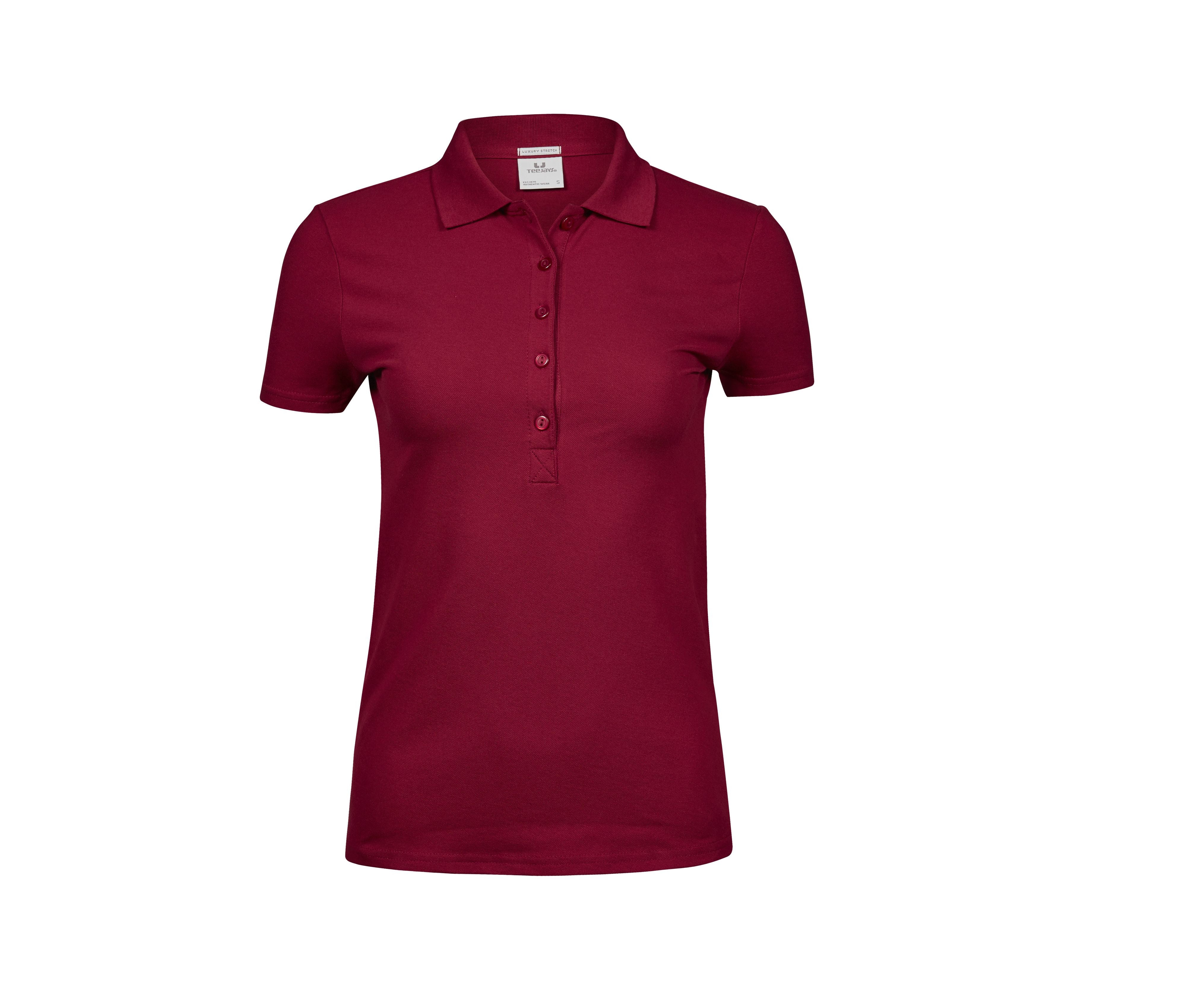 Polo Stretch Femme - Deep Red