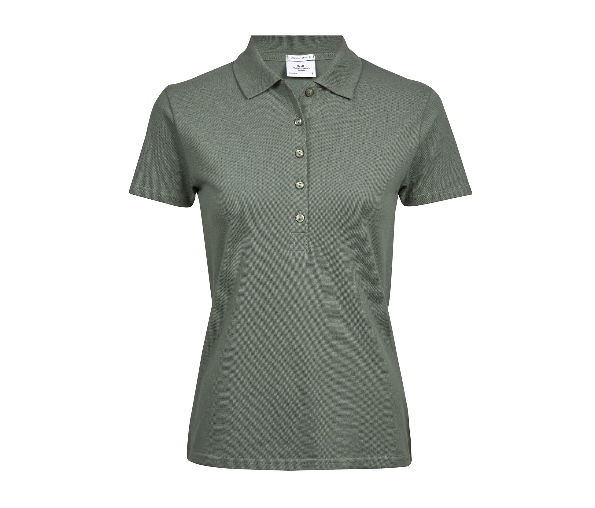 Polo Stretch Femme - Leaf Green