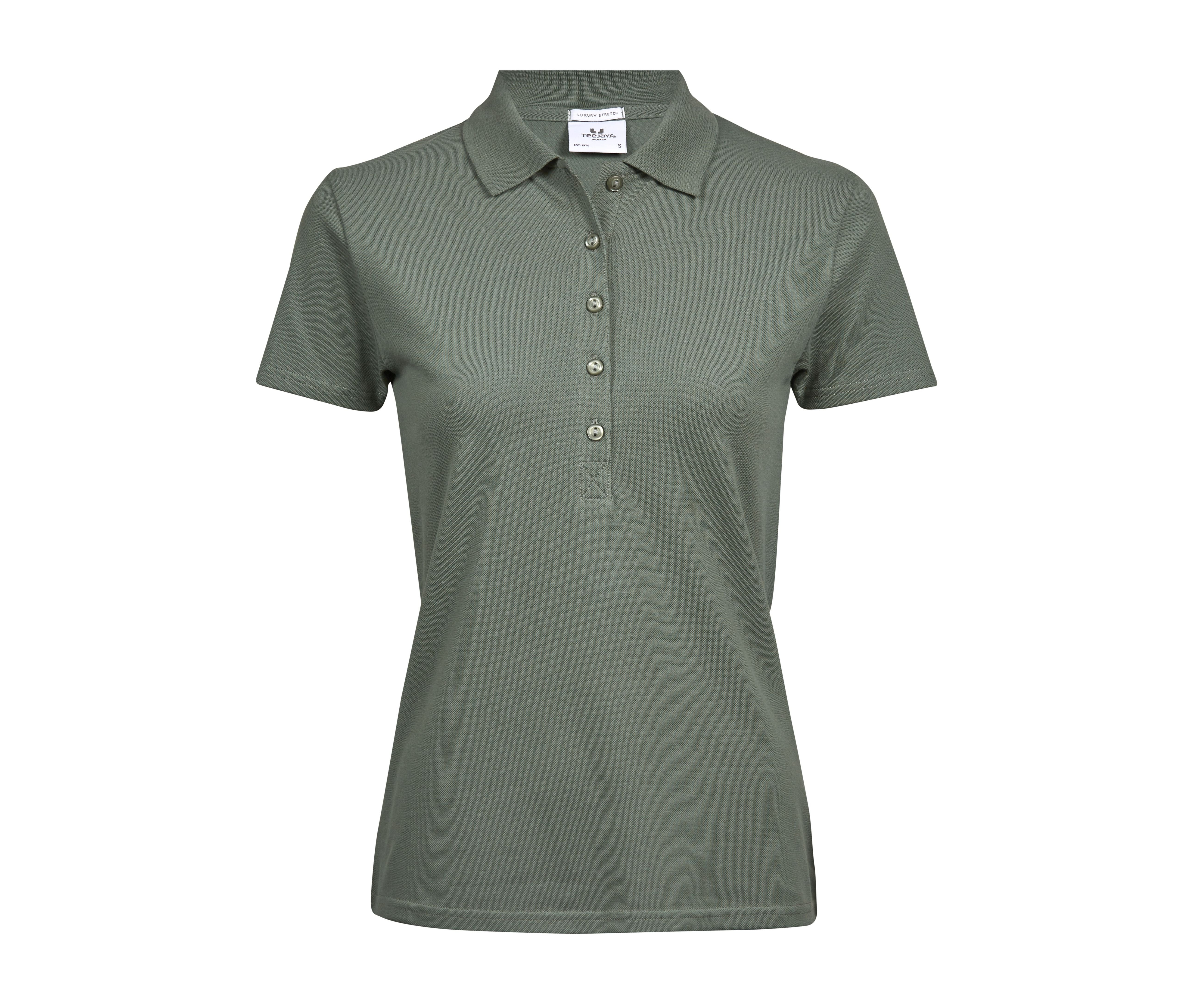 Polo Stretch Femme - Leaf Green
