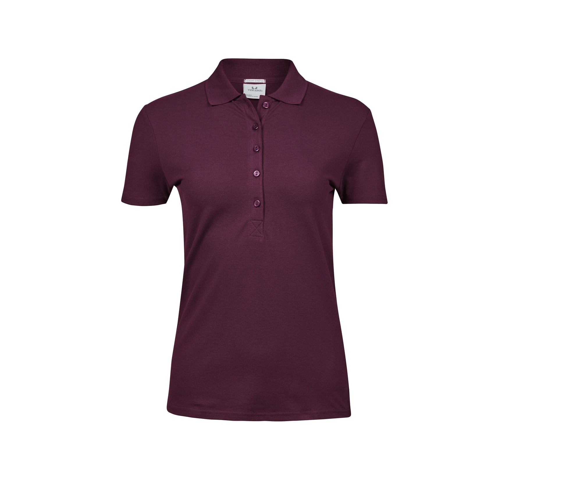 Polo Stretch Femme - Wine