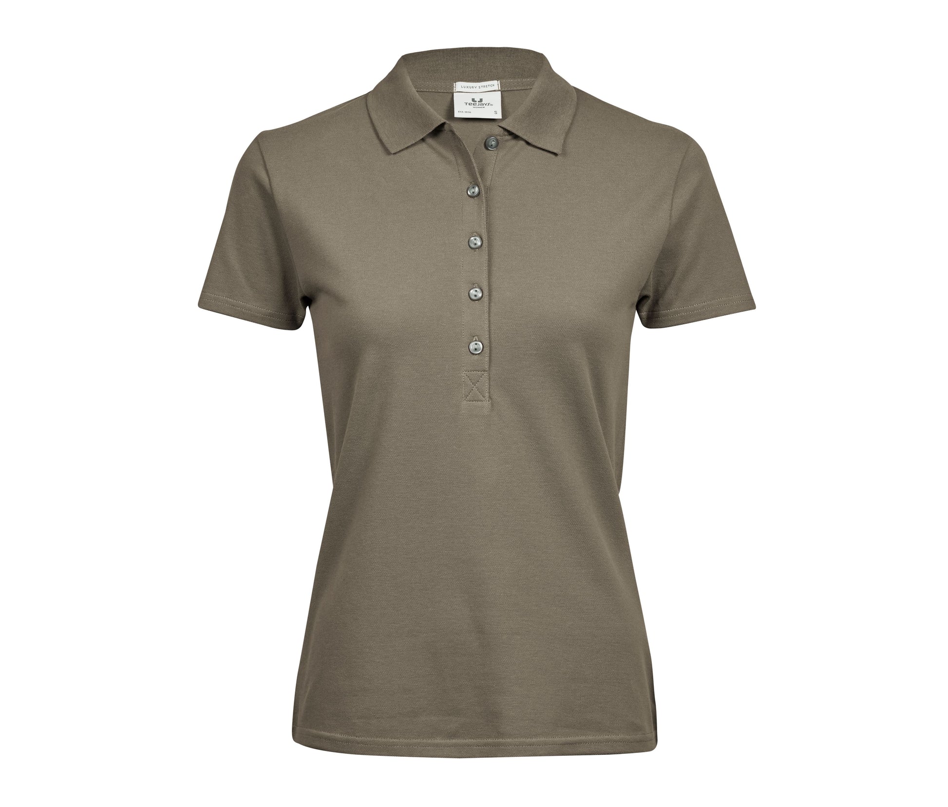 Polo Stretch Femme - Clay