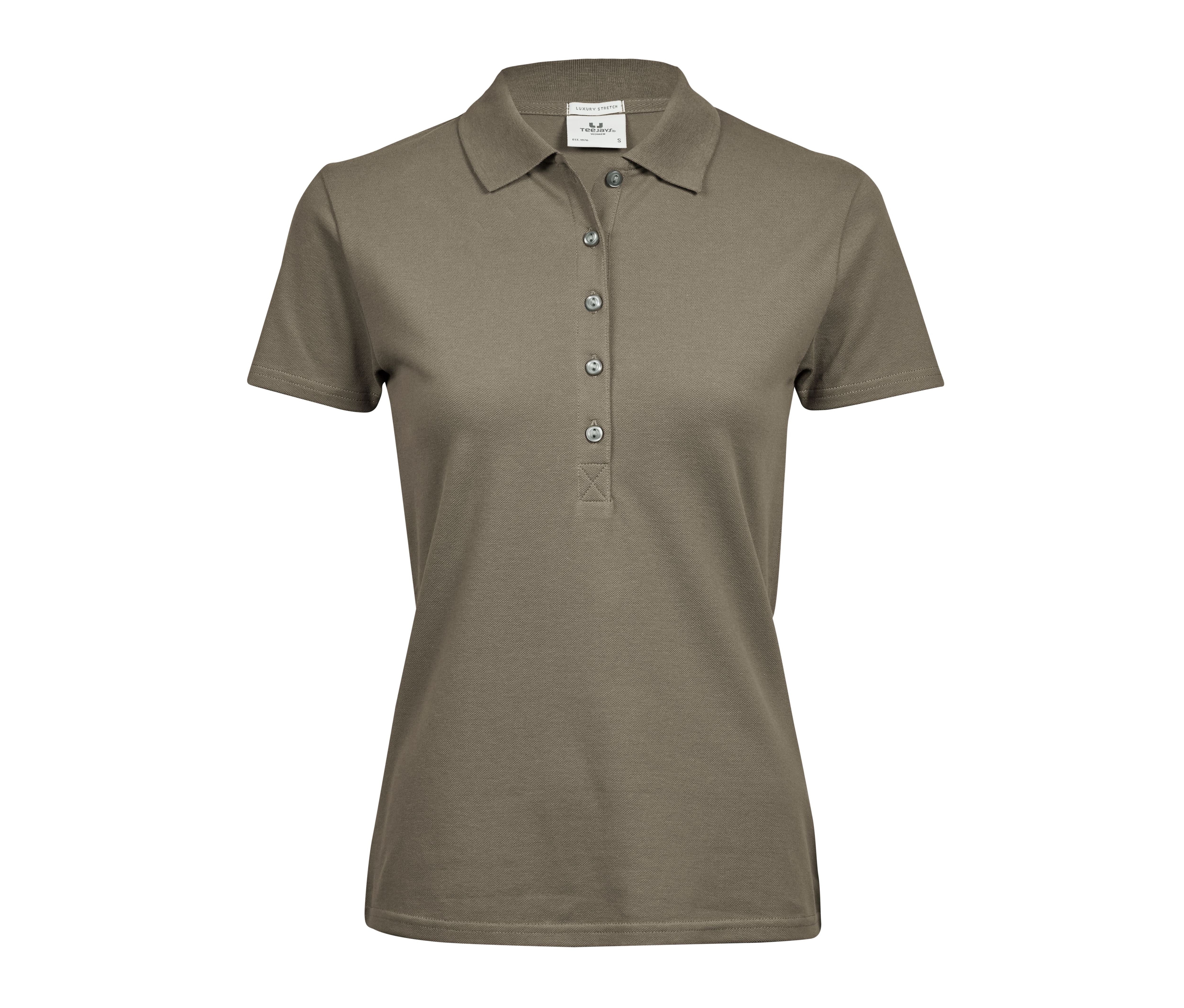 Polo Stretch Femme - Clay