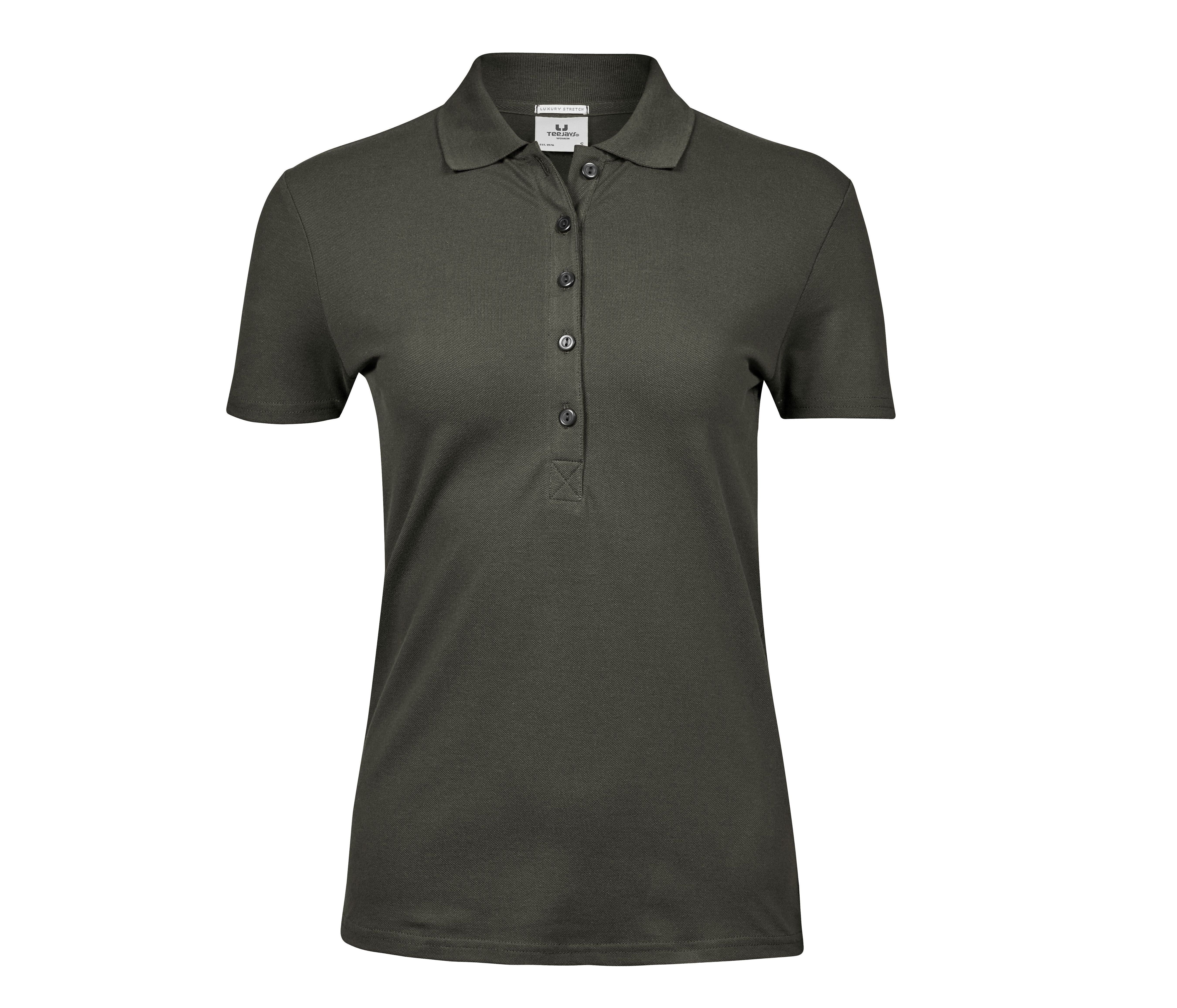 Polo Stretch Femme - Deep Green