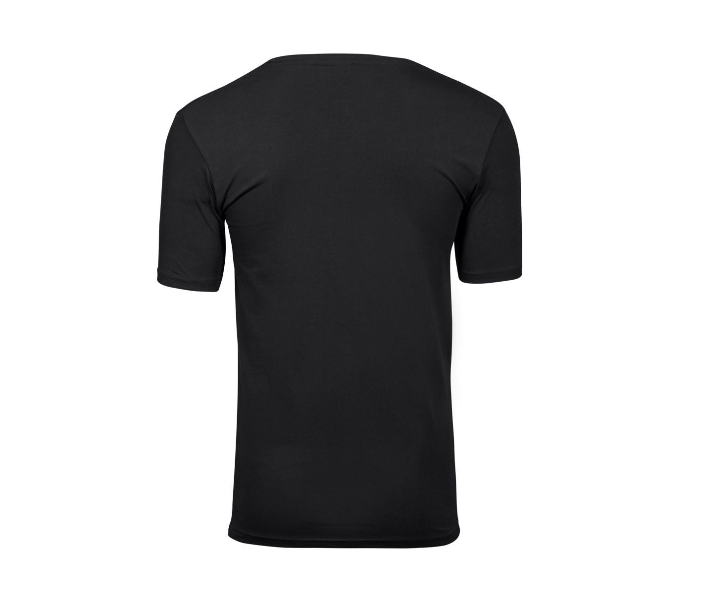 Tee-Shirt Stretch Col V - Black