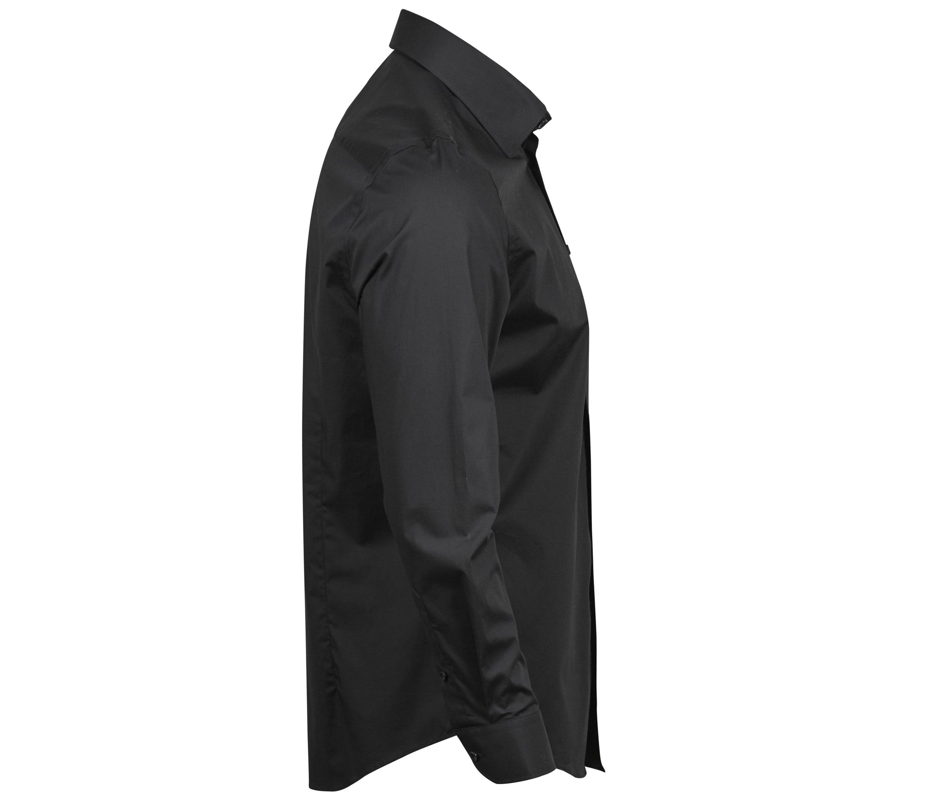 Chemise Homme Stretch et Ajustée - Black