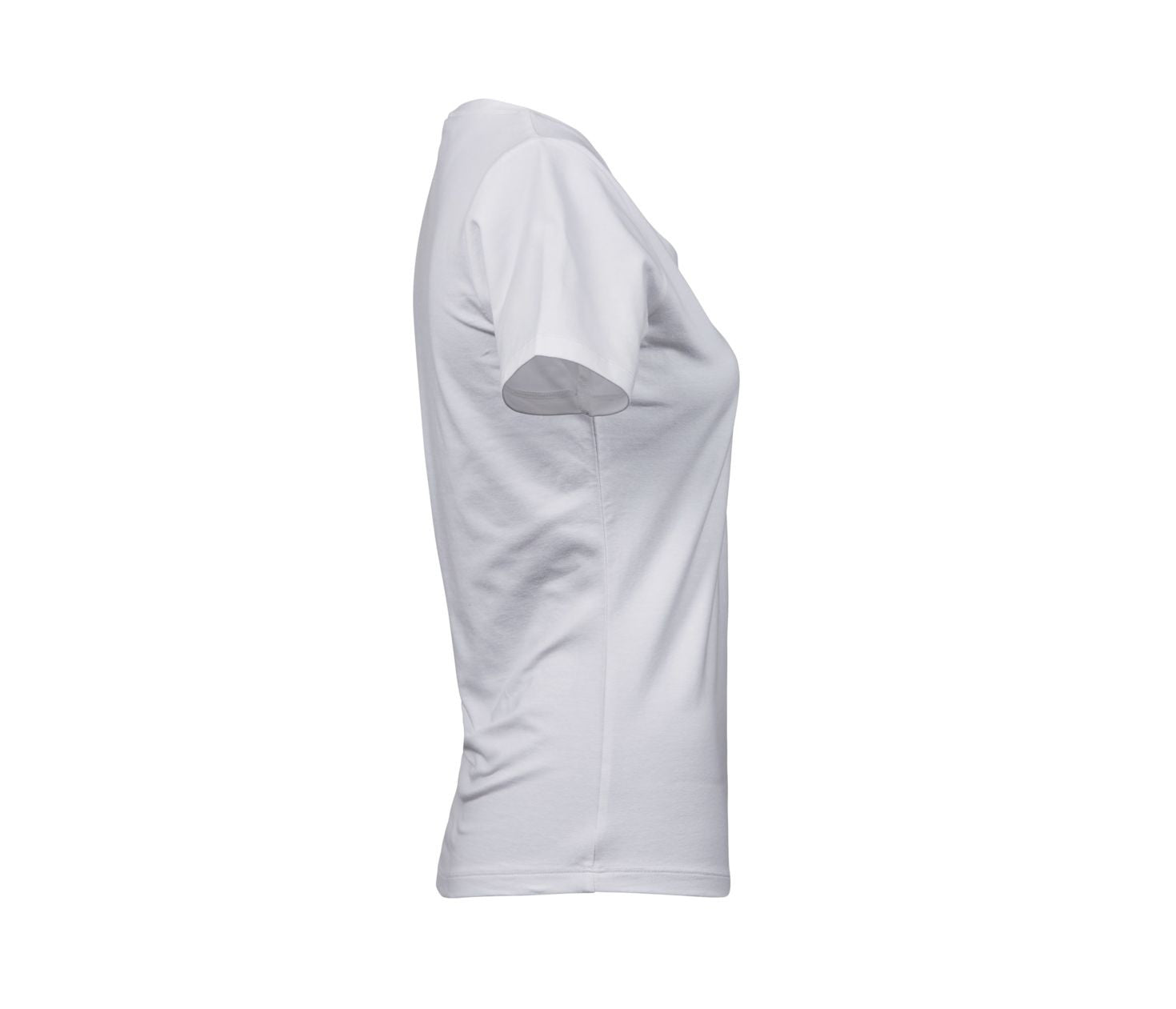 Tee-Shirt Stretch Col Rond - White