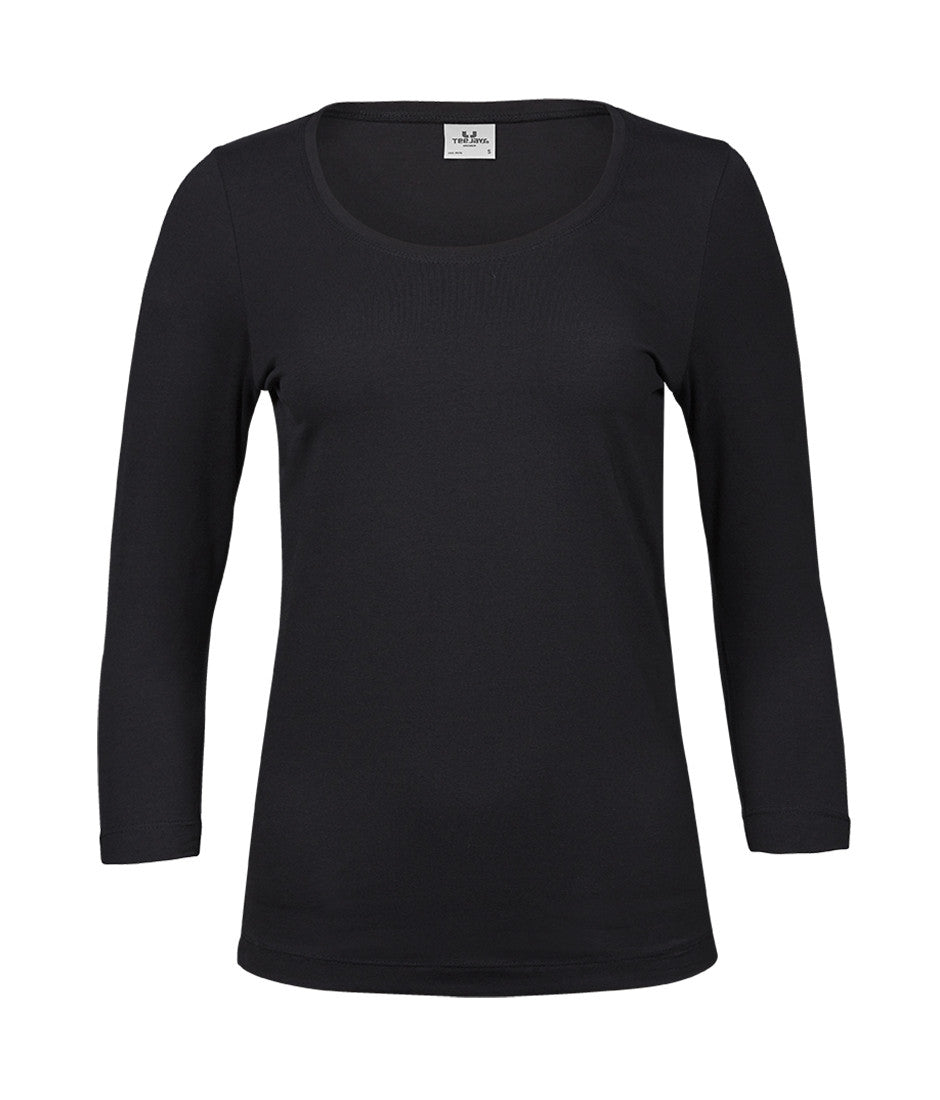 Tee-Shirt Femme Manches 3/4 - Black