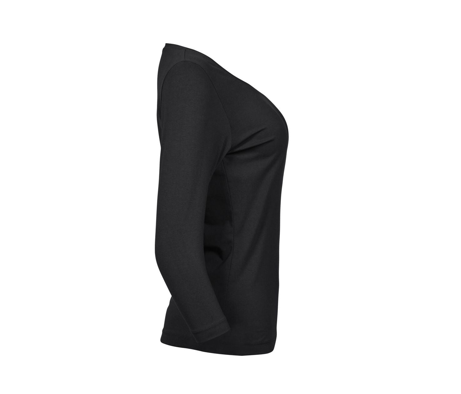 Tee-Shirt Femme Manches 3/4 - Black