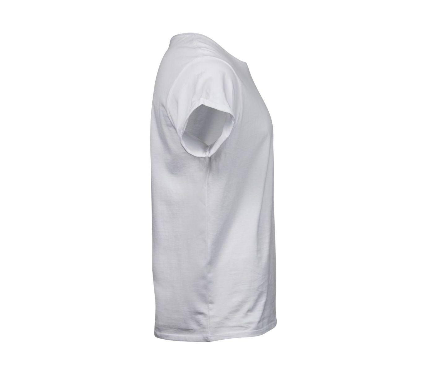 Tee-Shirt Manches Retroussées - White