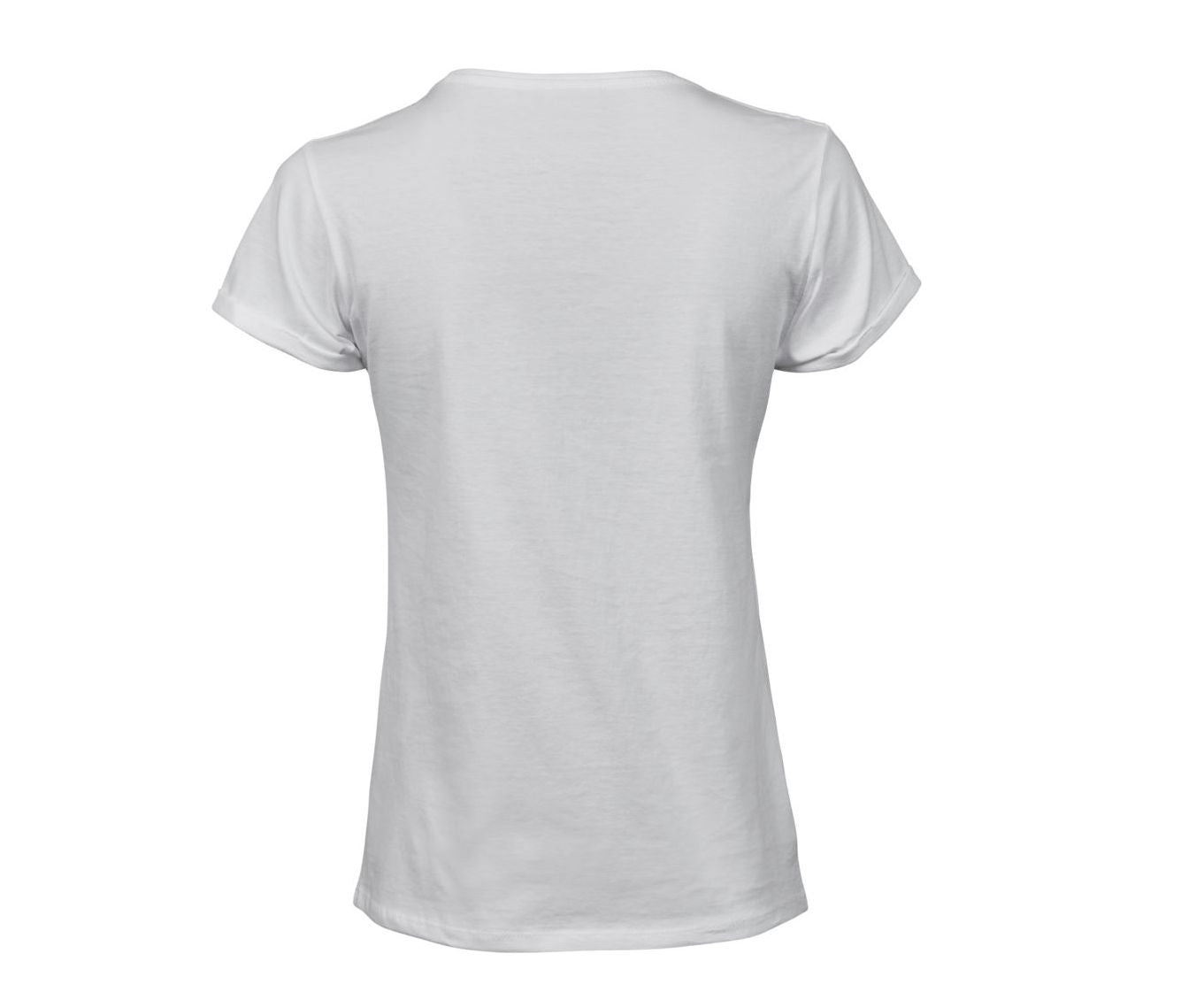 Tee-Shirt Manches Retroussées - White