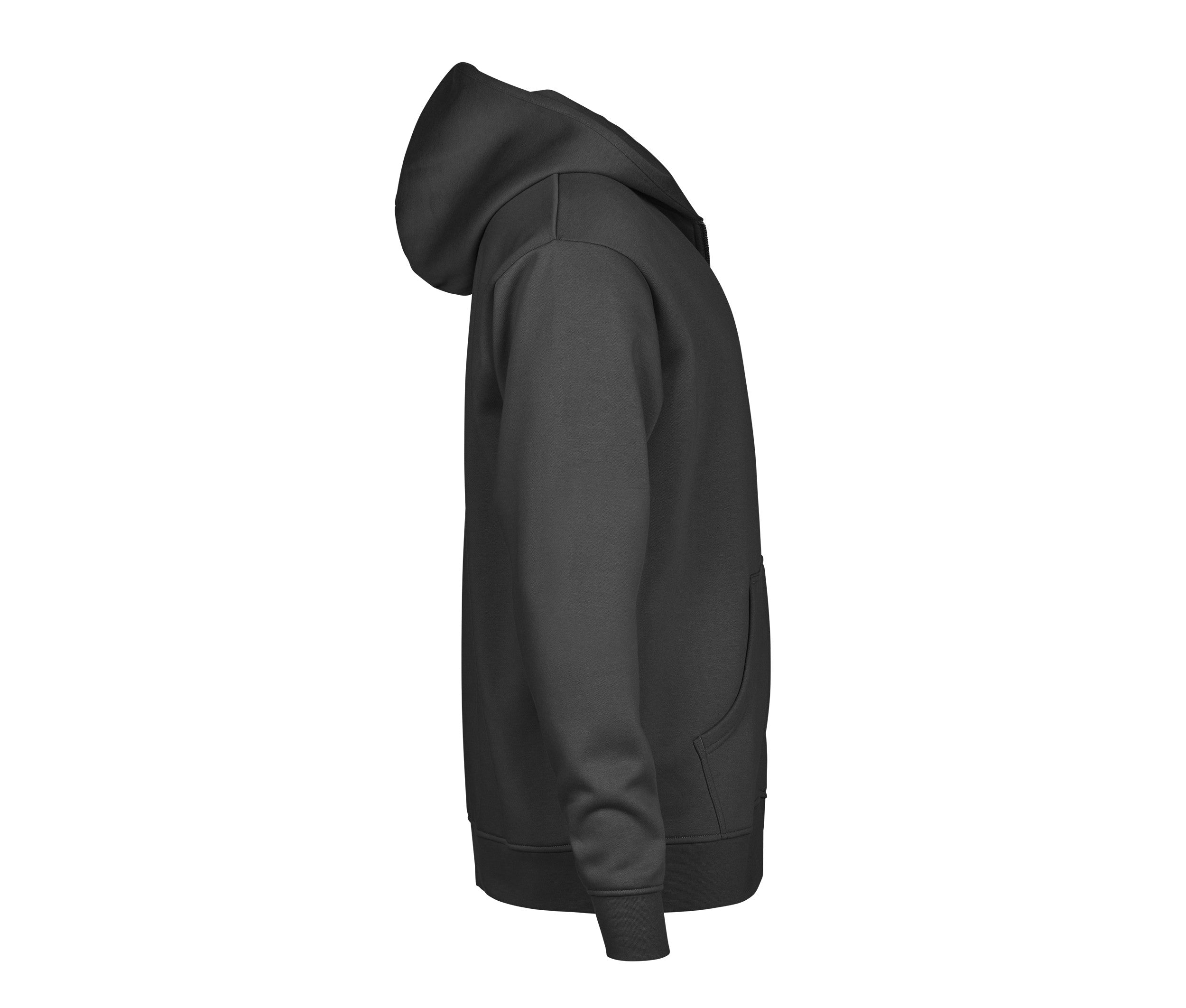 Sweat à Capuche Urbain Zippé - Black