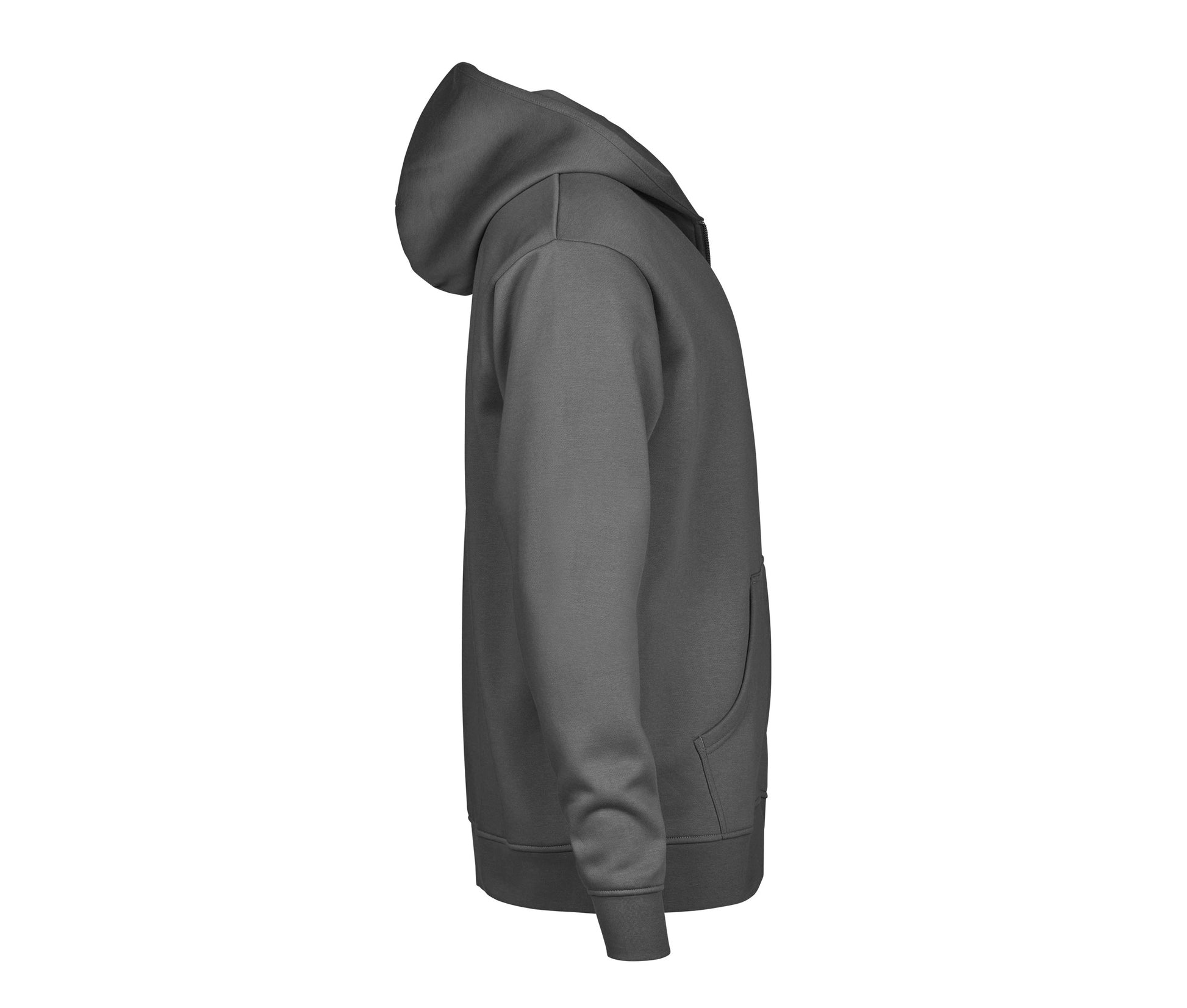 Sweat à Capuche Urbain Zippé - Powder Grey