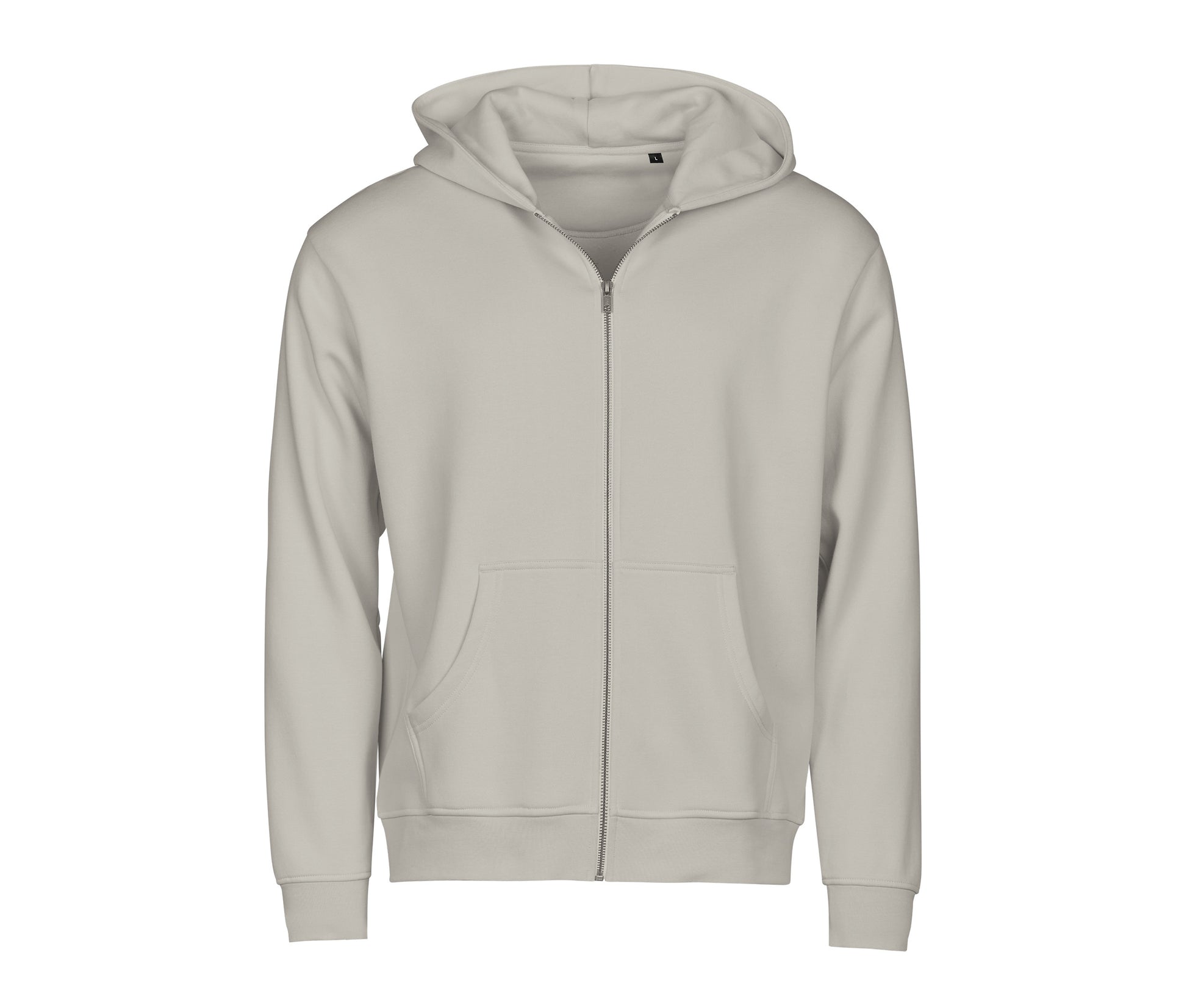 Sweat à Capuche Urbain Zippé - Cement