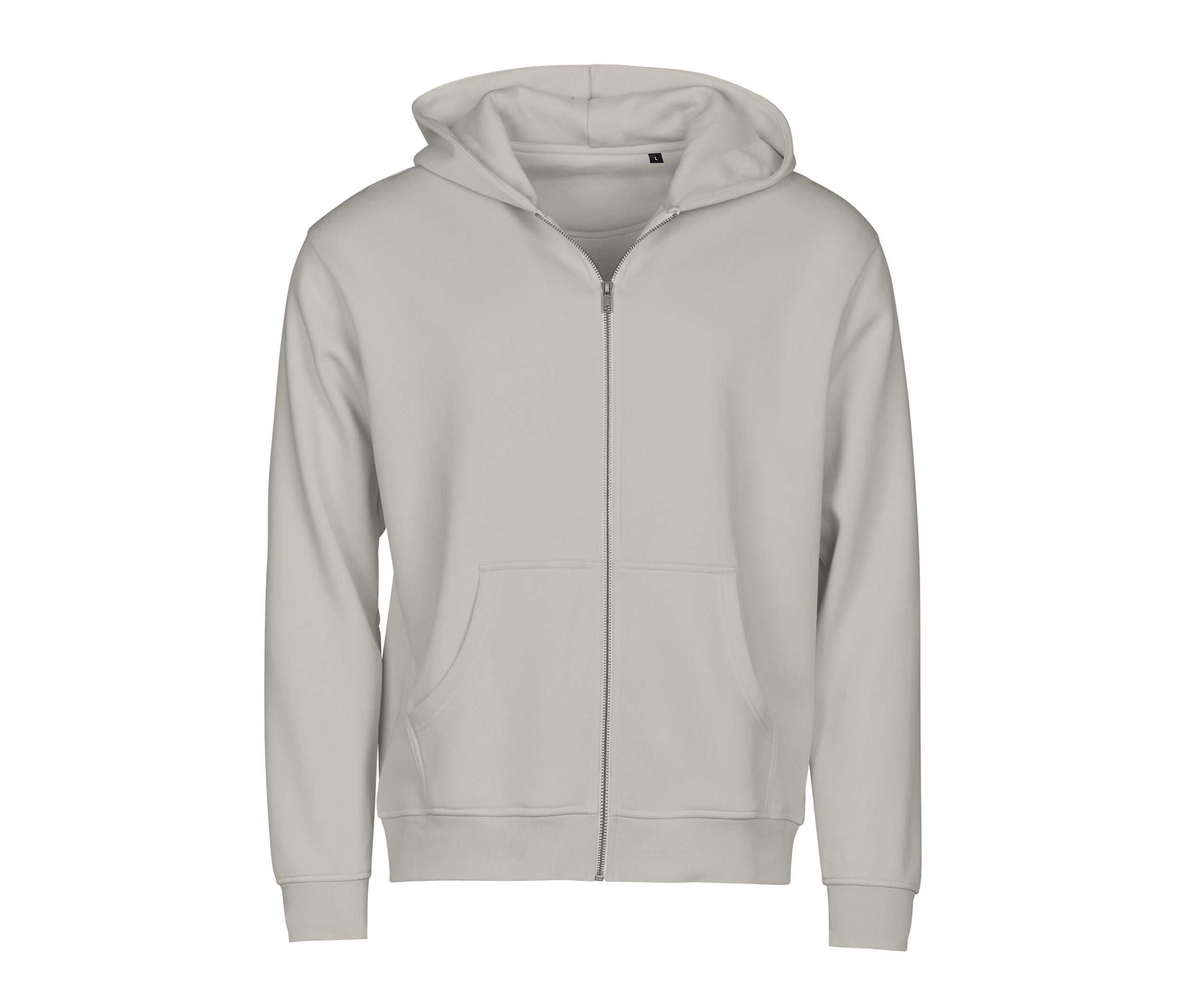 Sweat à Capuche Urbain Zippé - Cement
