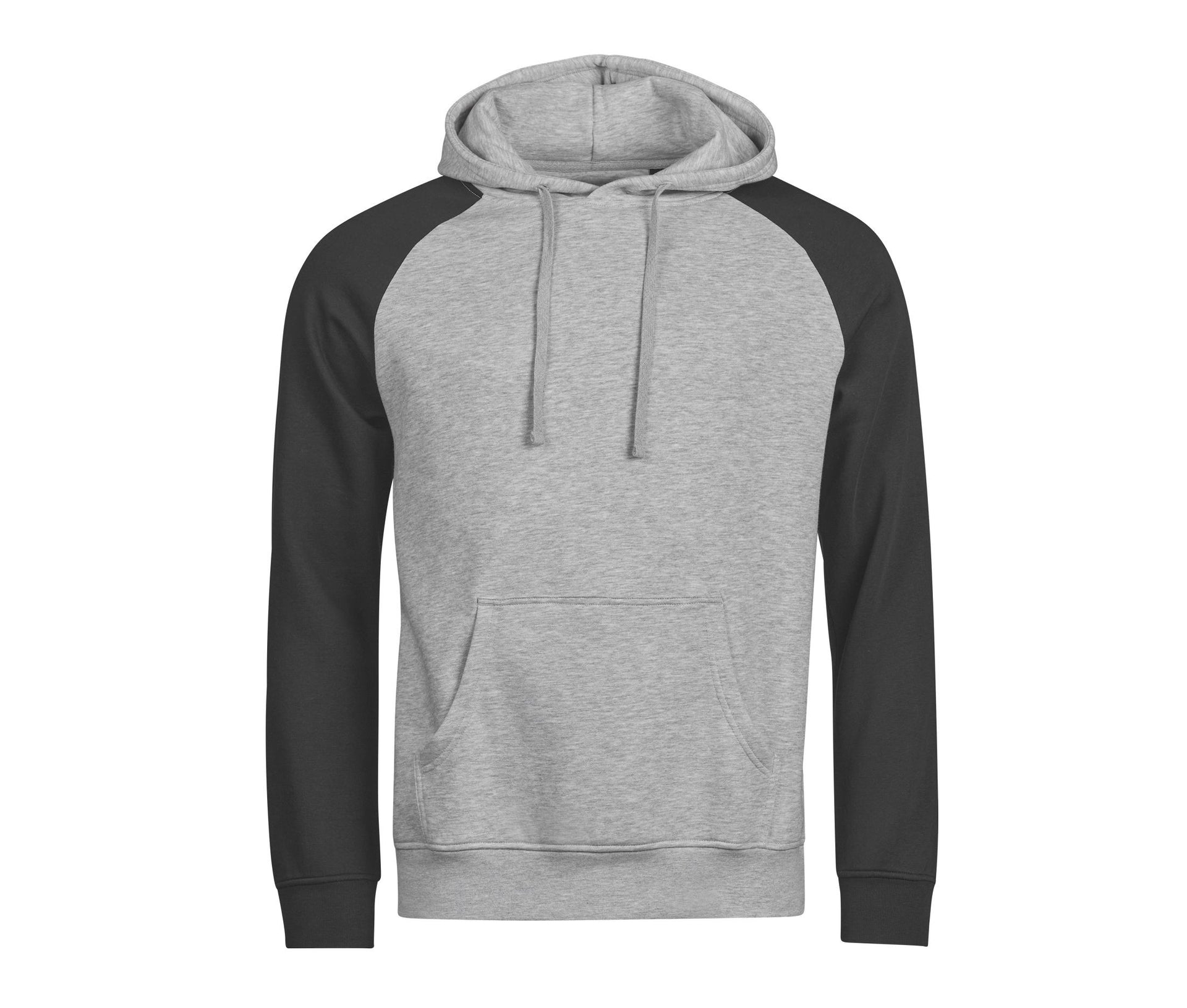Sweat à Capuche Bicolore - Heather Grey / Black