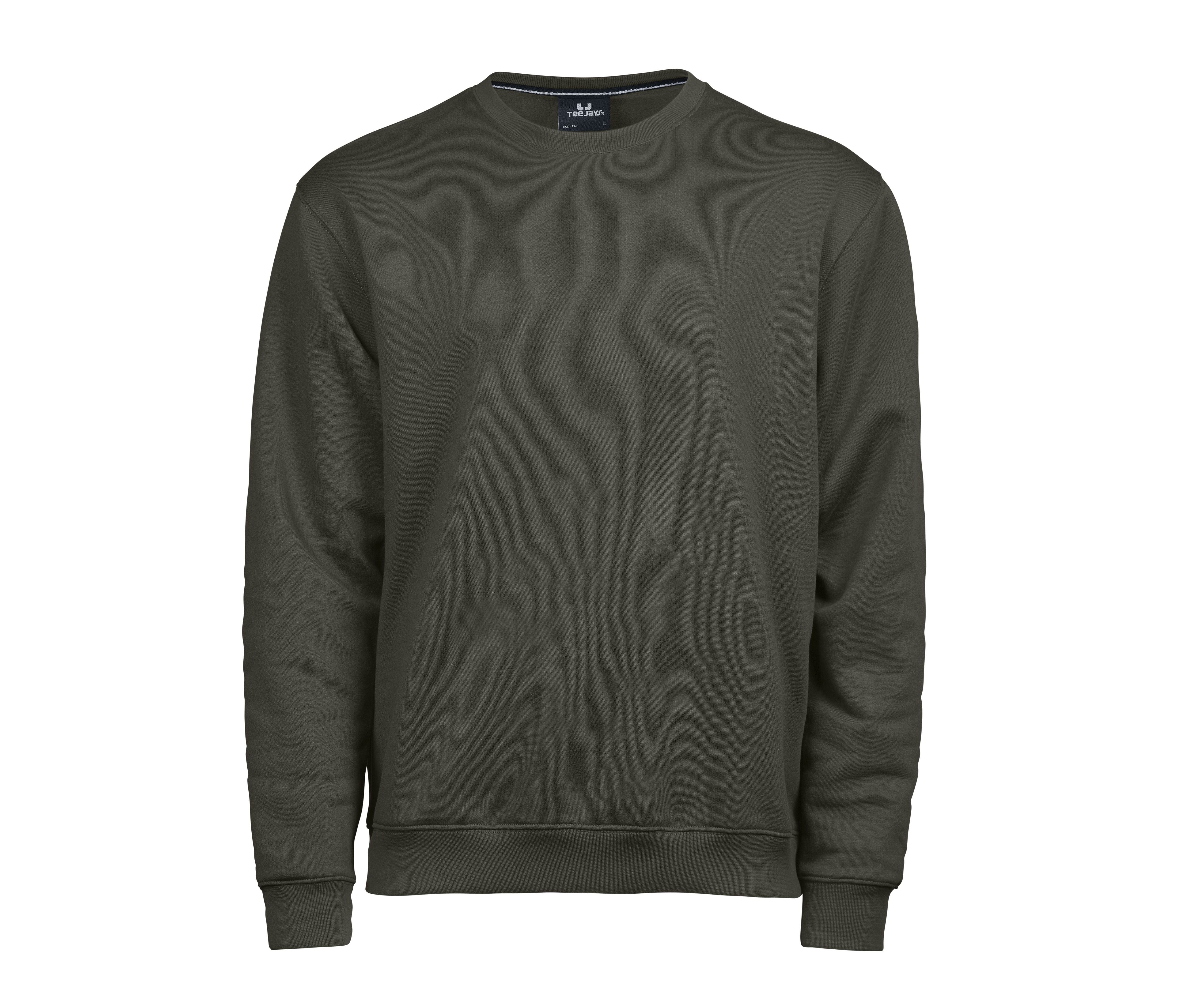 Sweat Col Rond 70/30 - Deep Green