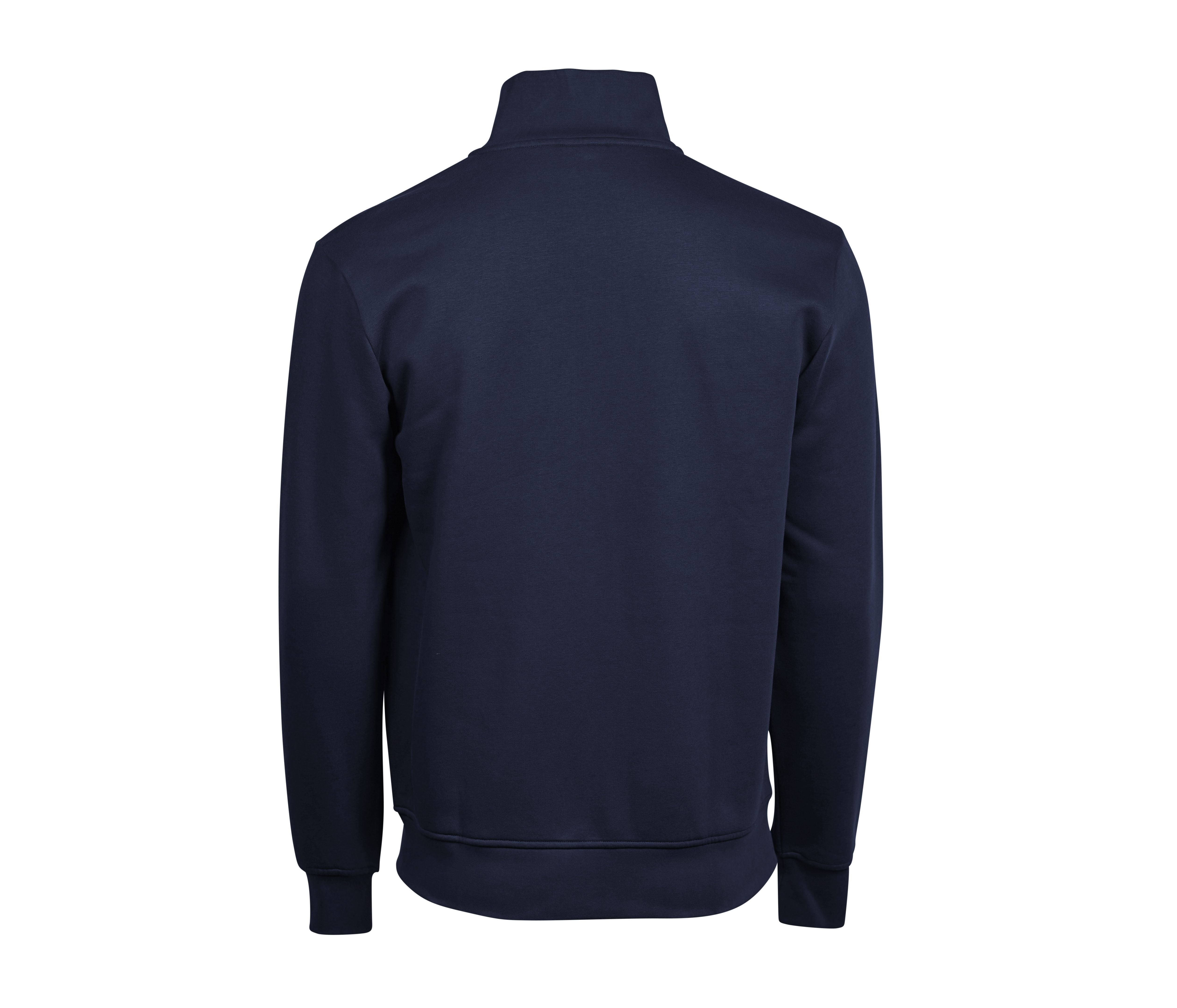 Sweat Zippé Sans Capuche - Navy