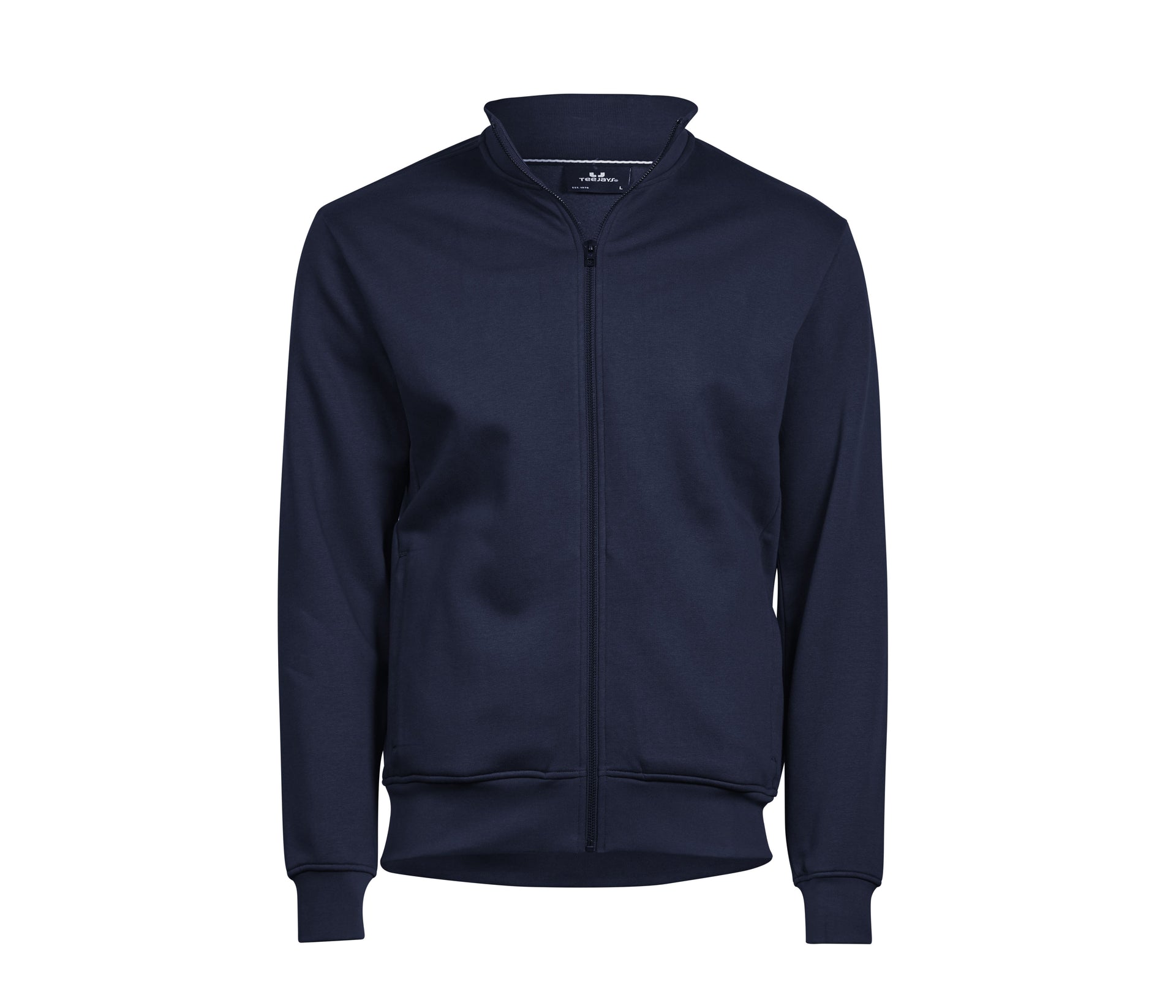 Sweat Zippé Sans Capuche - Navy