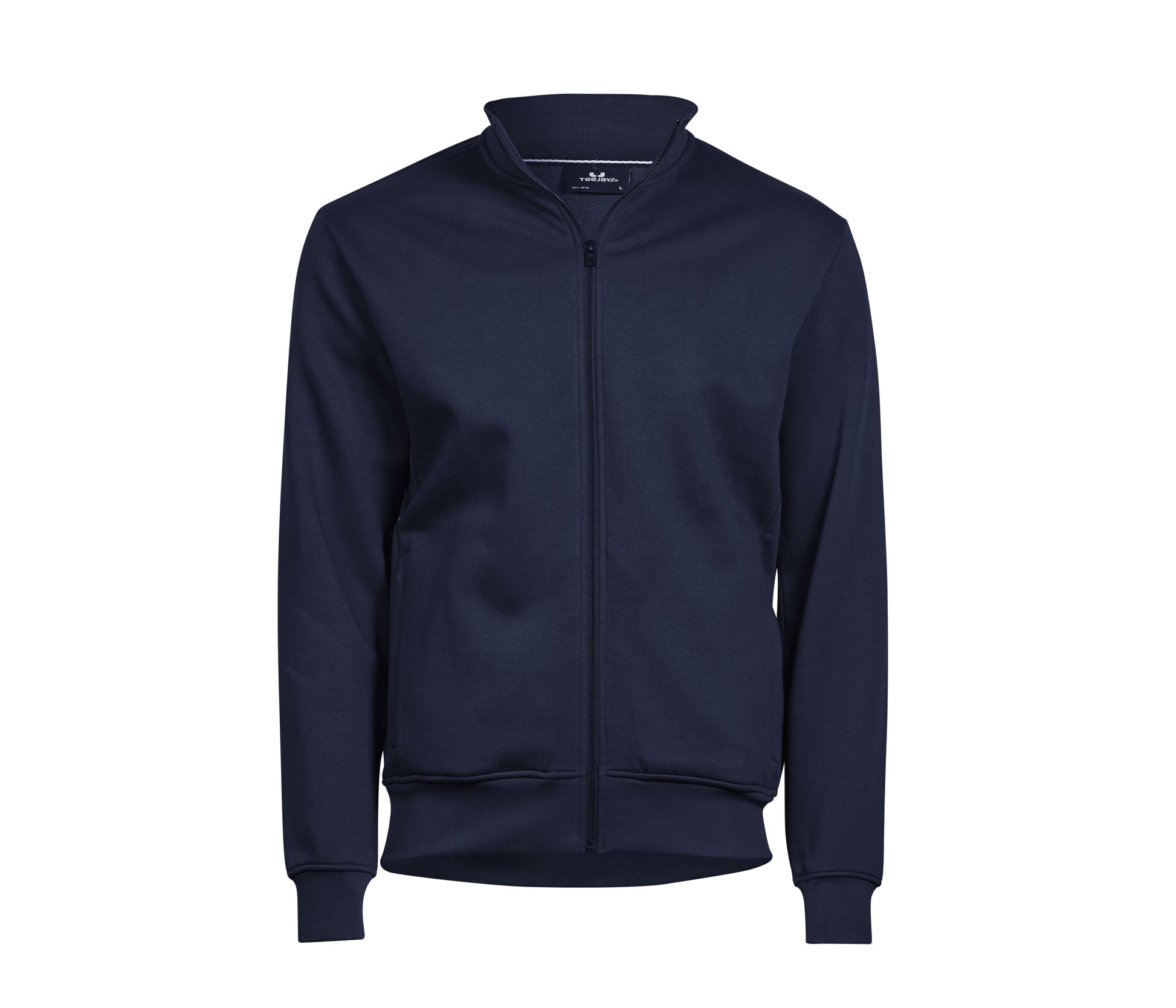 Sweat Zippé Sans Capuche - Navy