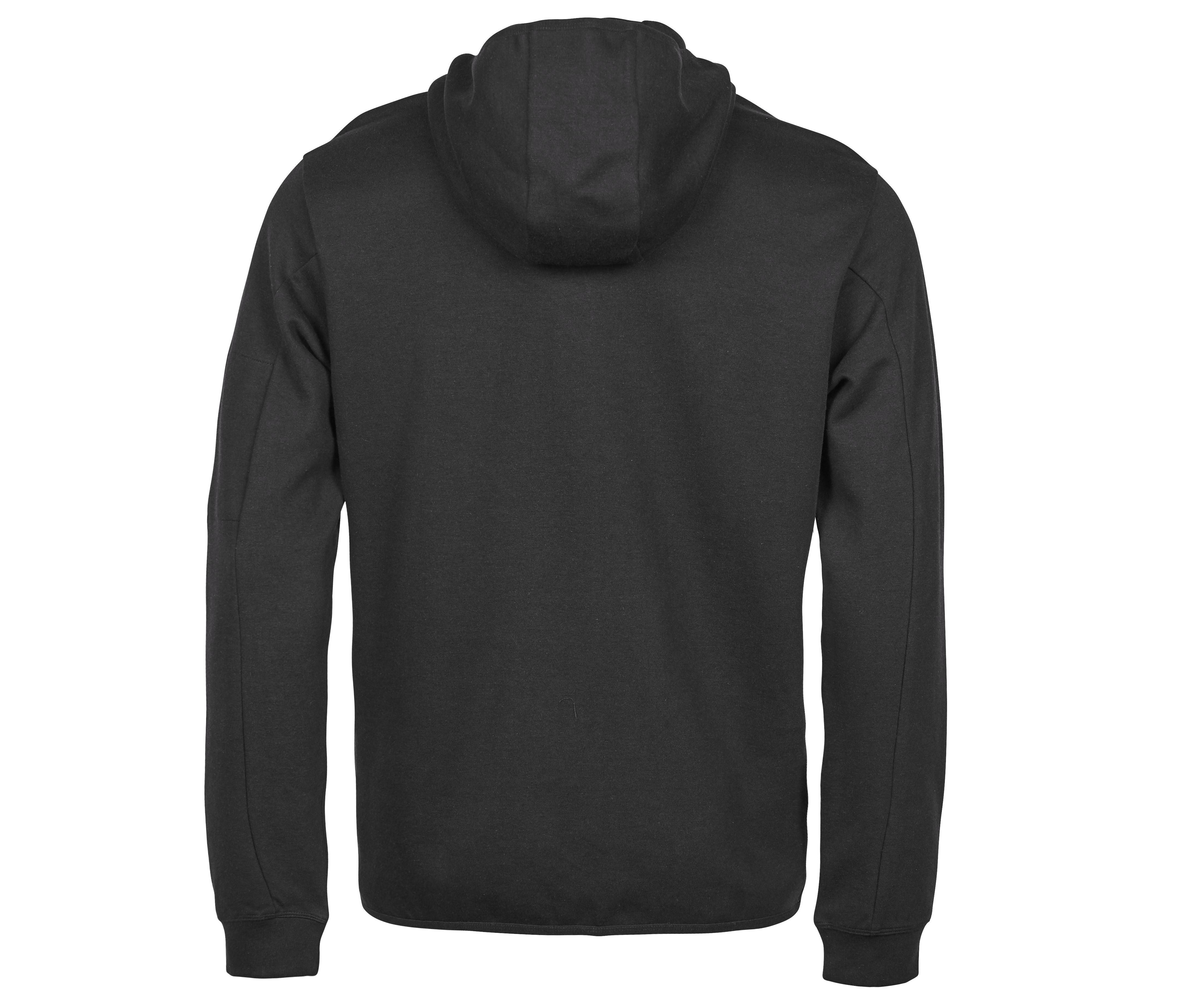 Sweat de Sport à Capuche Zippé - Black