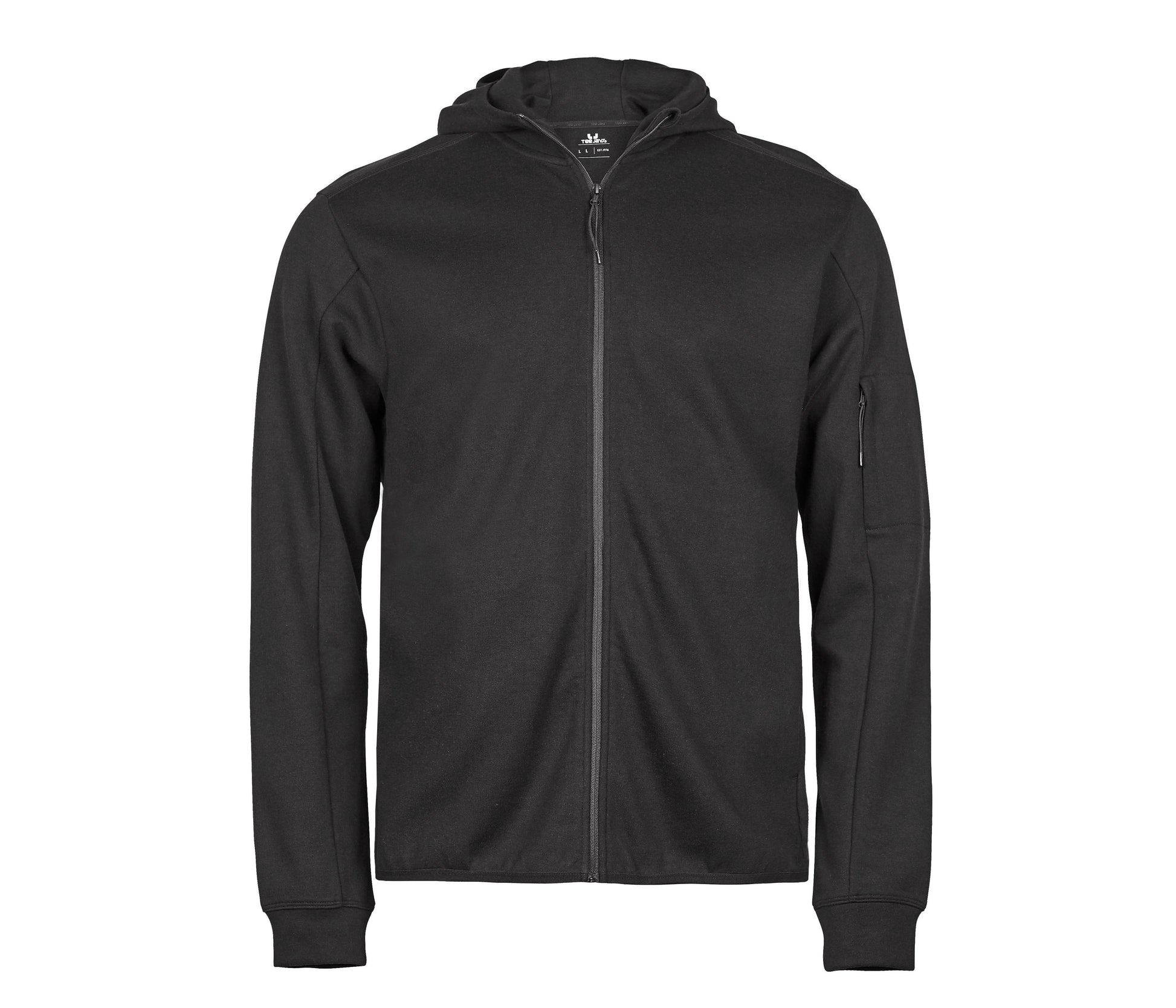 Sweat de Sport à Capuche Zippé - Black