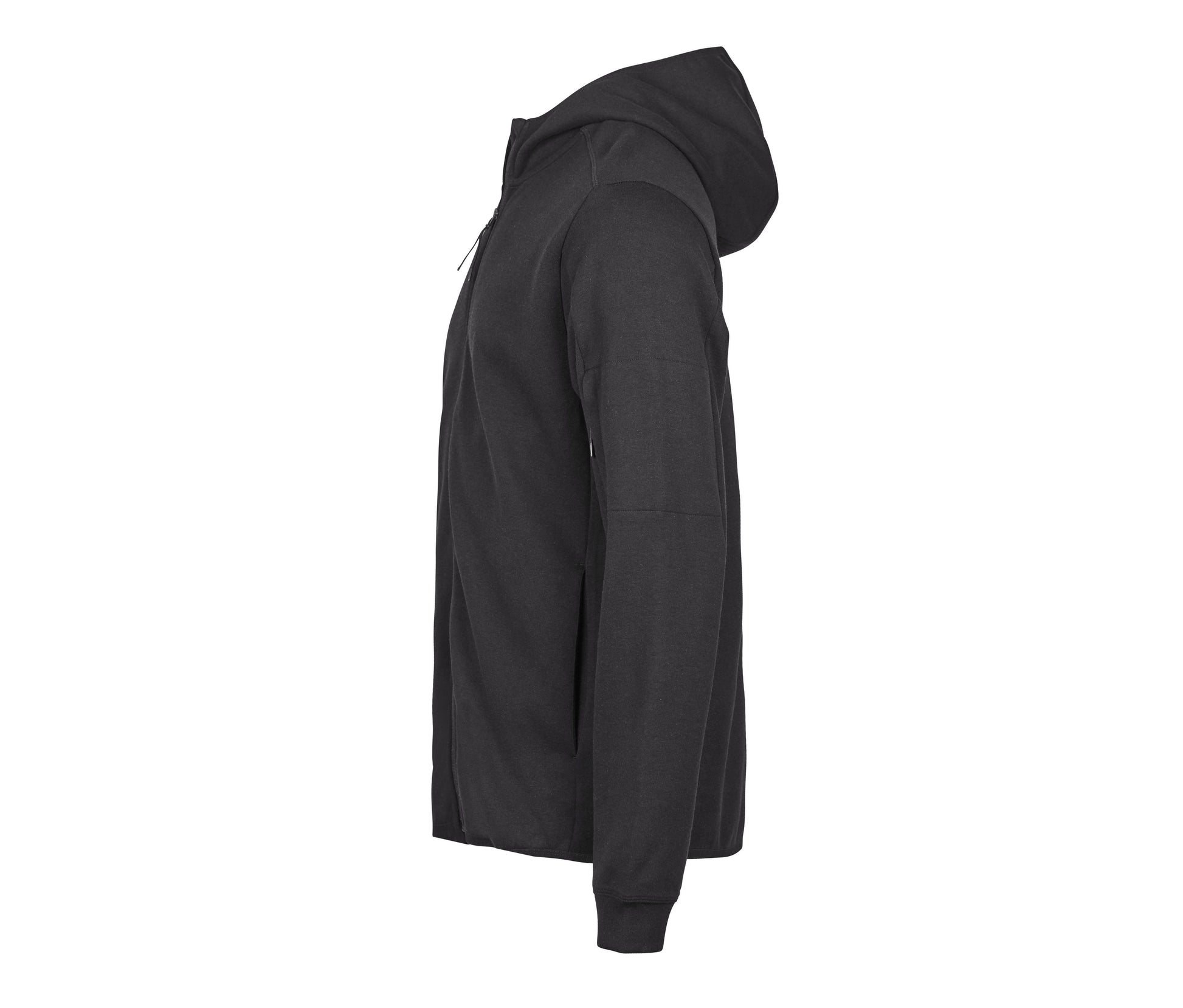 Sweat de Sport à Capuche Zippé - Black