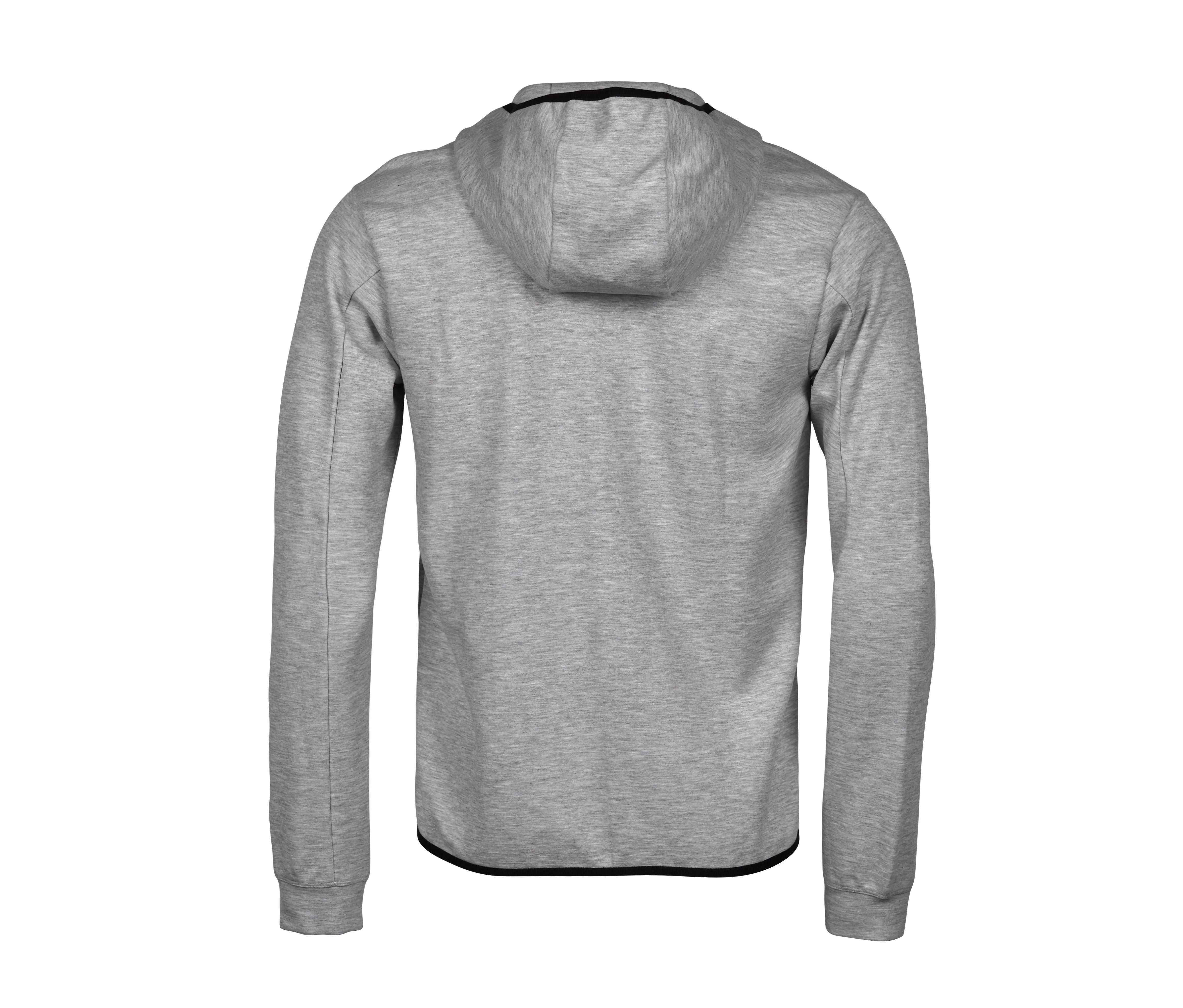 Sweat de Sport à Capuche Zippé - Heather Grey