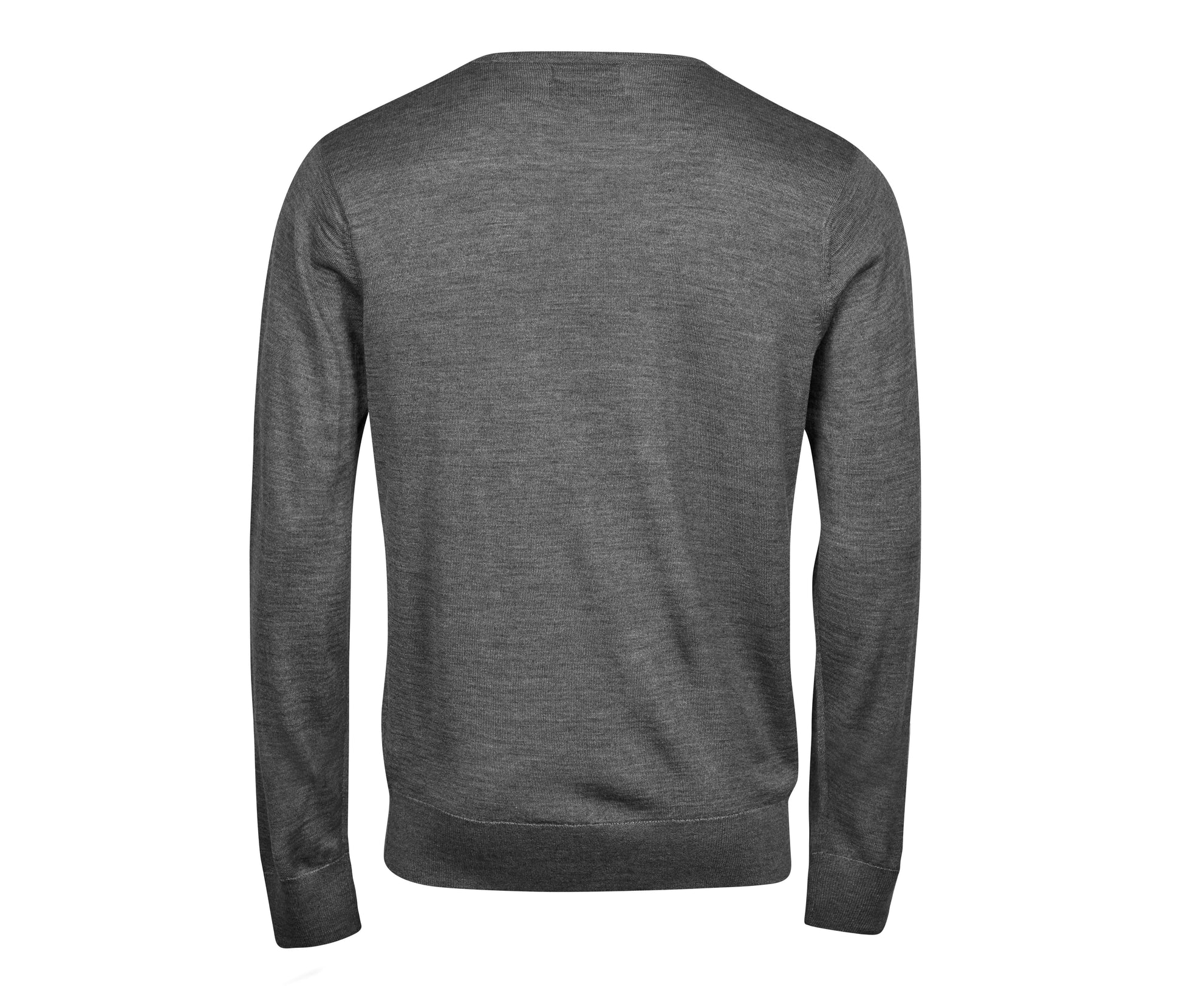 Pull Col Rond Homme - Grey Melange