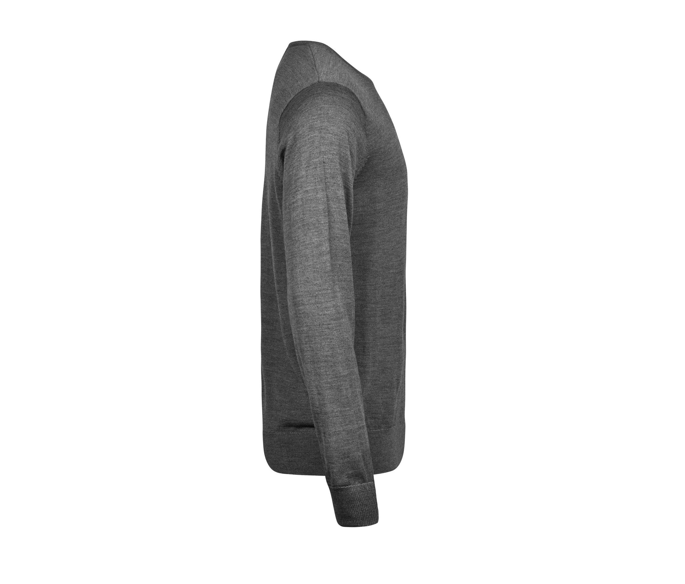 Pull Col Rond Homme - Grey Melange