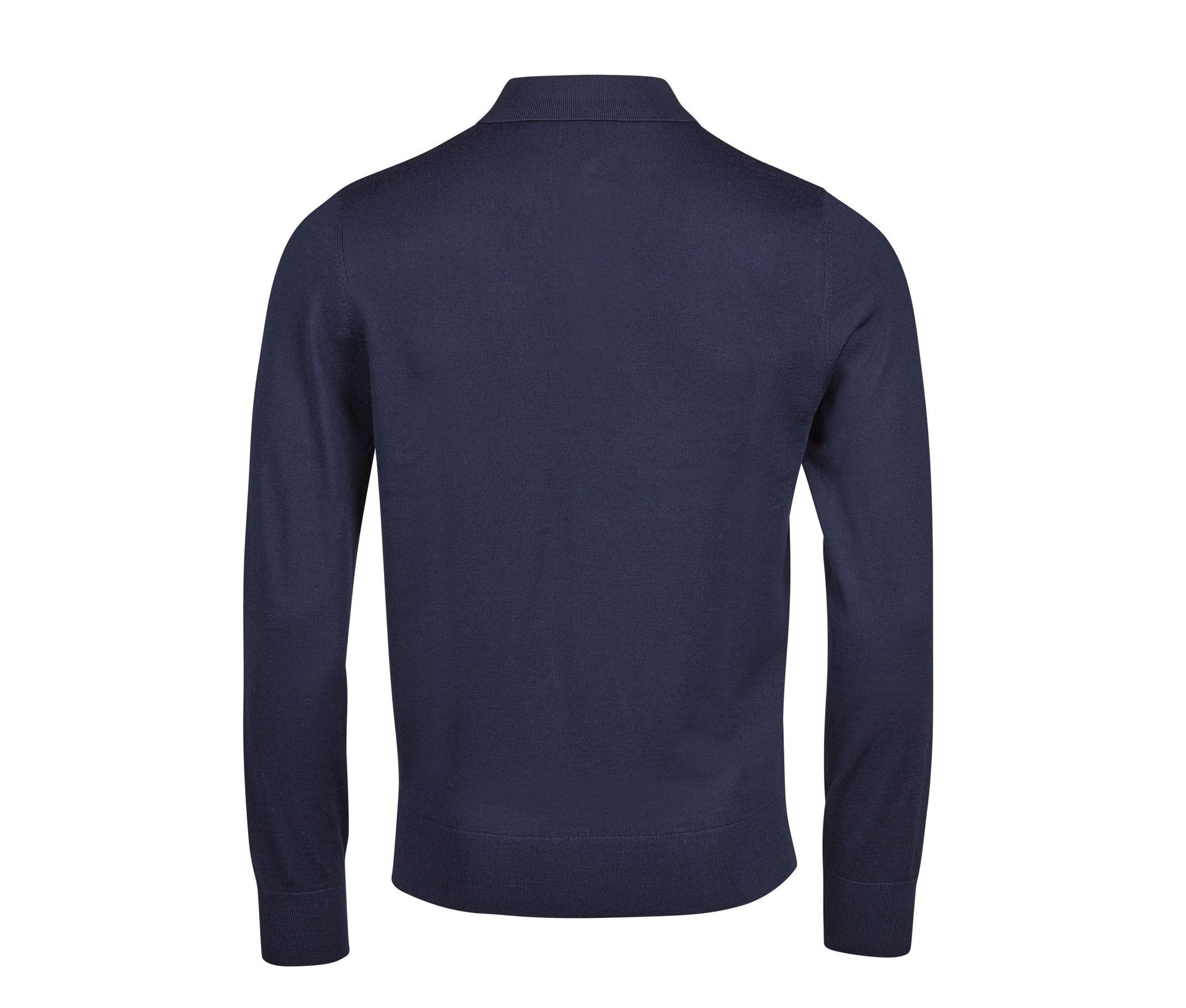 Polo Manches Longues en Laine - Navy