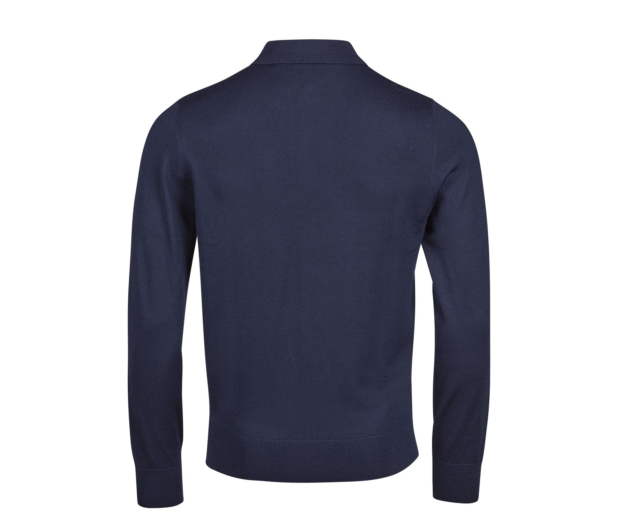 Polo Manches Longues en Laine - Navy