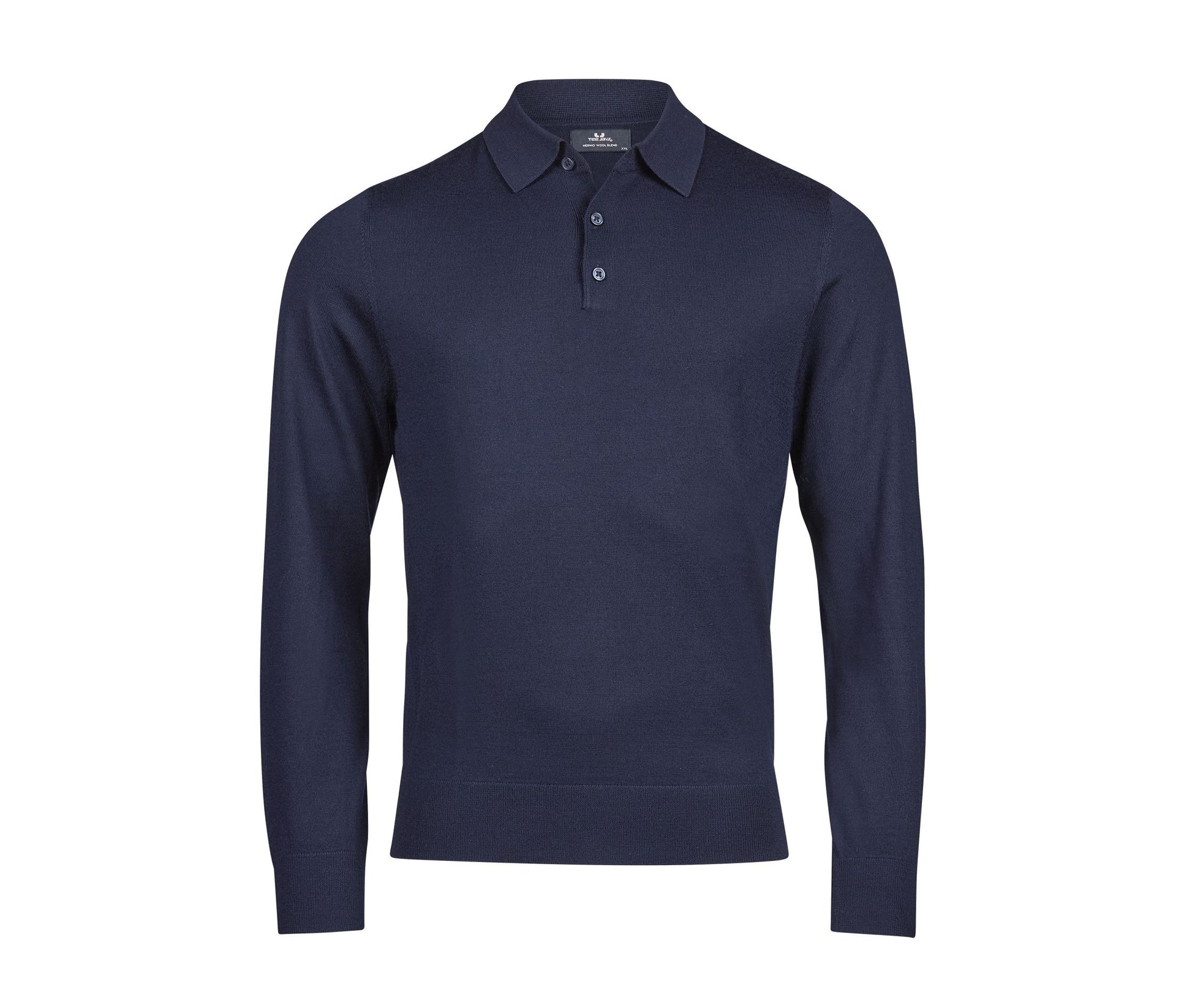 Polo Manches Longues en Laine - Navy